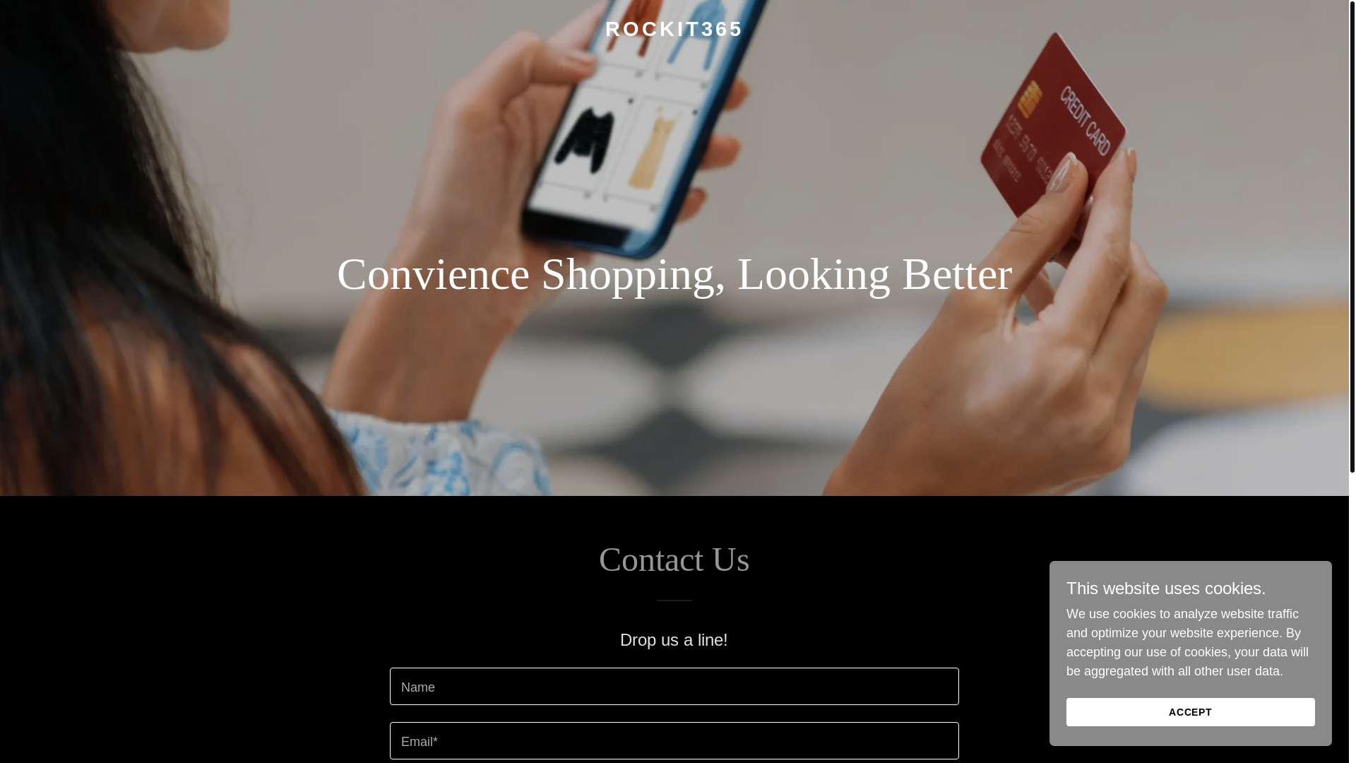 website screenshot of https://rockit365.shop/