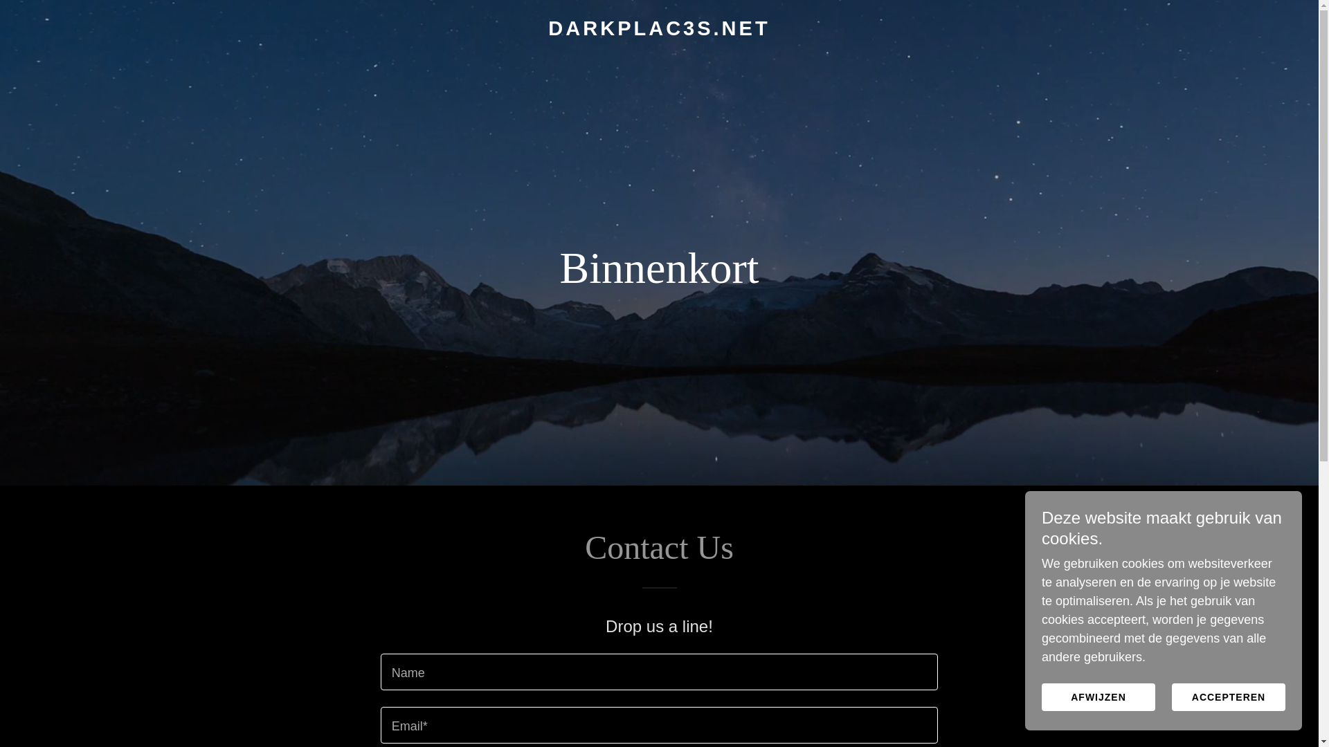 website screenshot of https://darkplac3s.net/