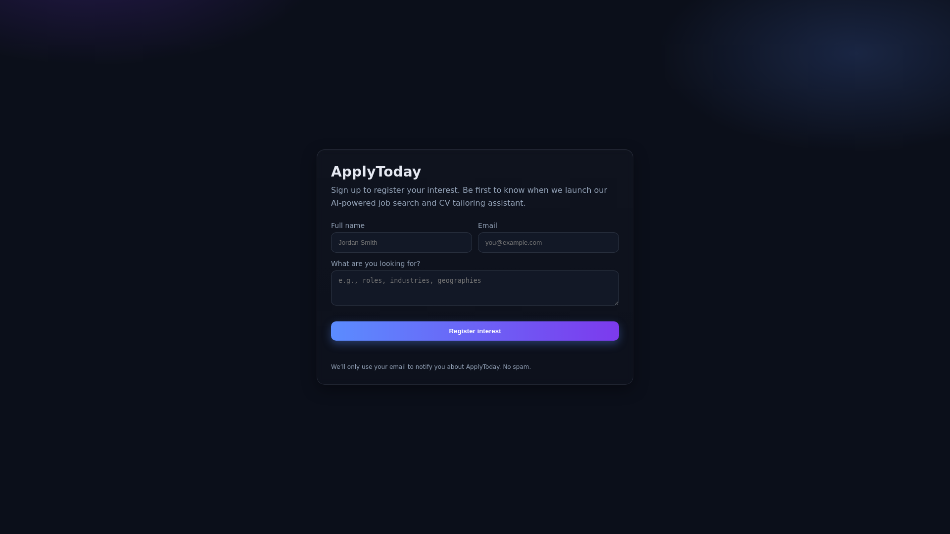 website screenshot of https://applytoday.uk/
