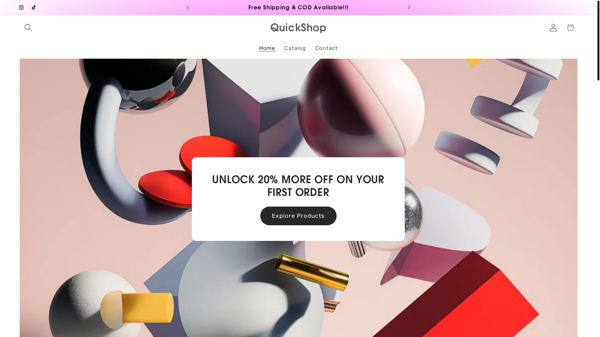 website screenshot of https://quick-shop7.store/
