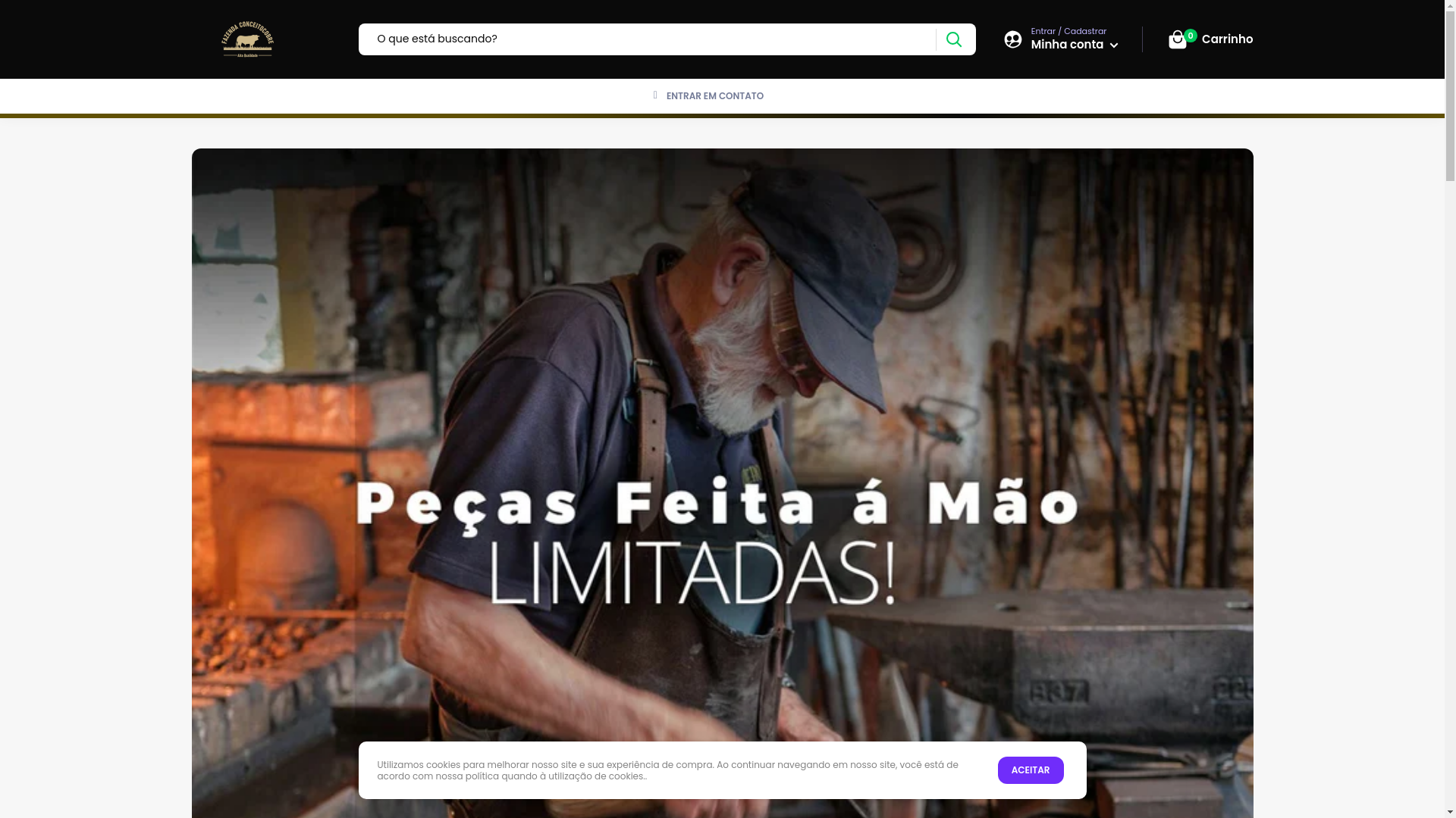 website screenshot of https://fazendacobre.shop/