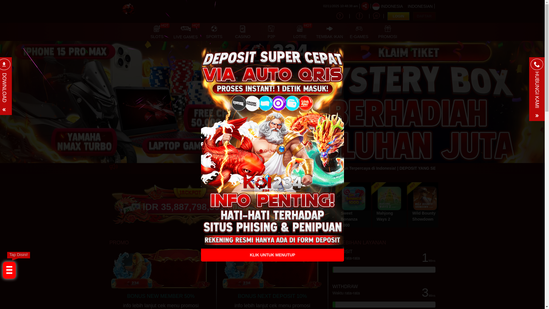 website screenshot of https://koi234beat.lol/