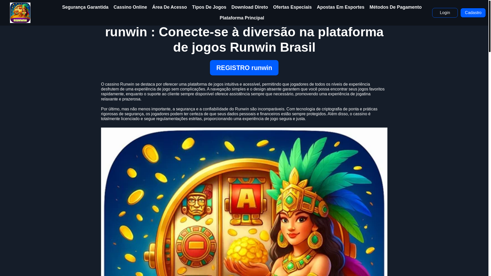 website screenshot of https://runwin-com.com/