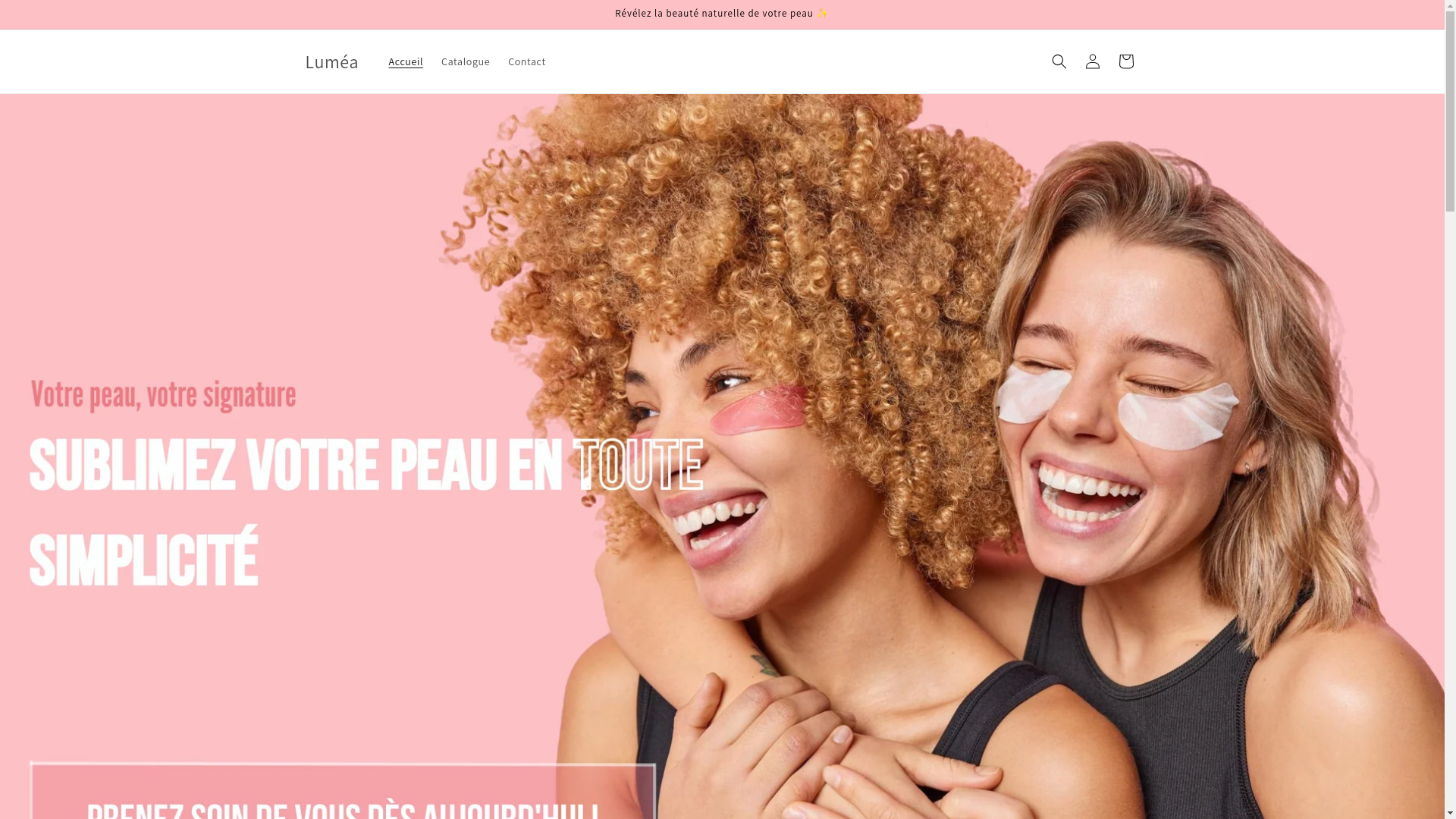 website screenshot of https://lumea-skincare.com/