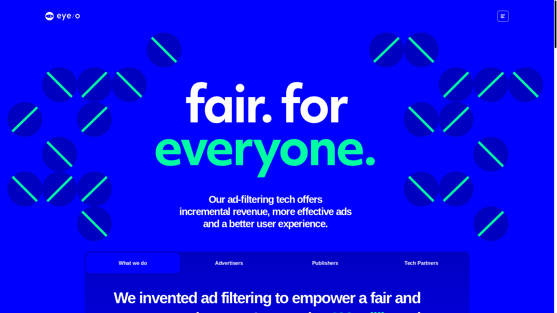 website screenshot of https://eyeo.com
