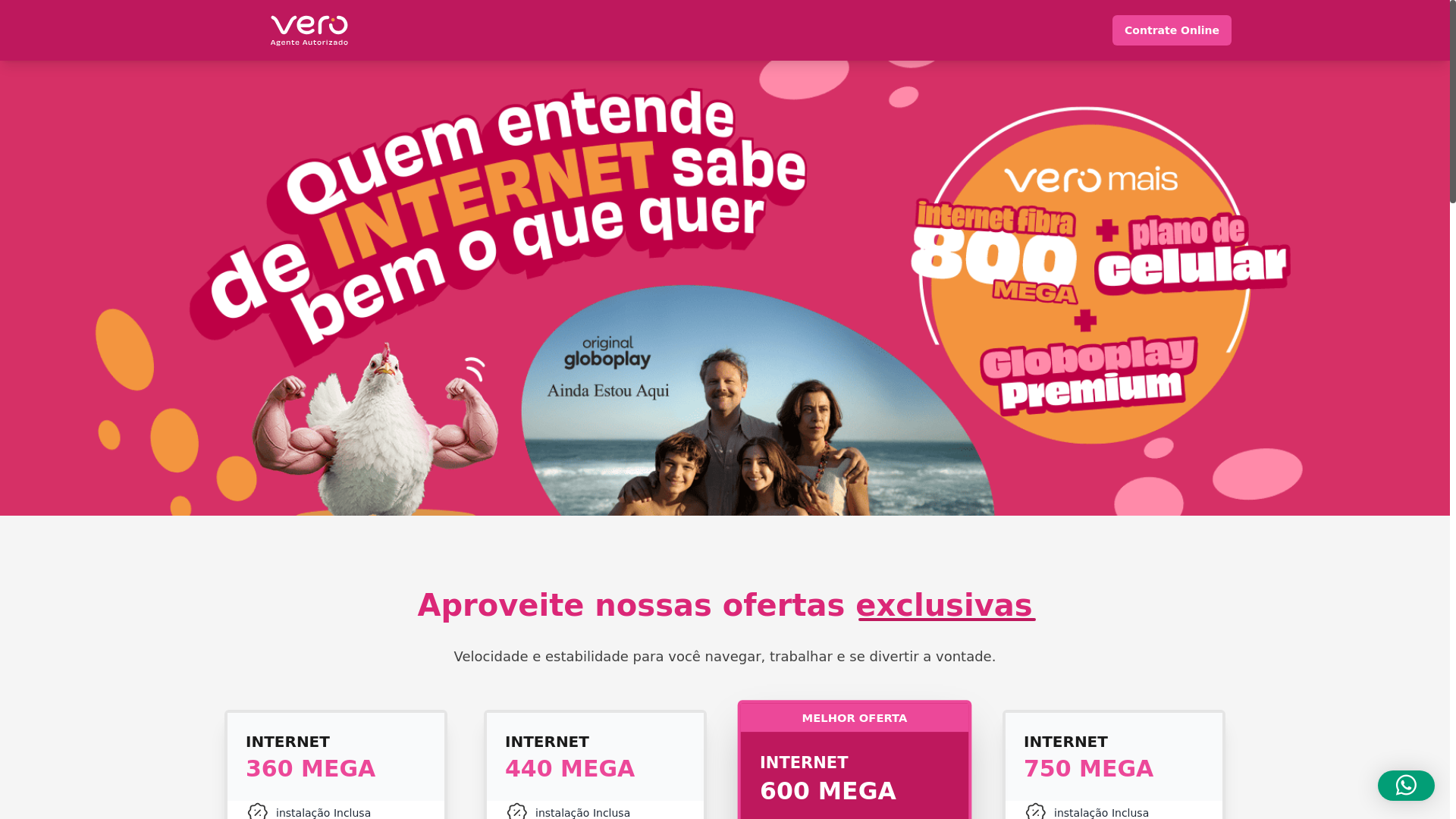 website screenshot of https://vendasinternetfibra.com.br/