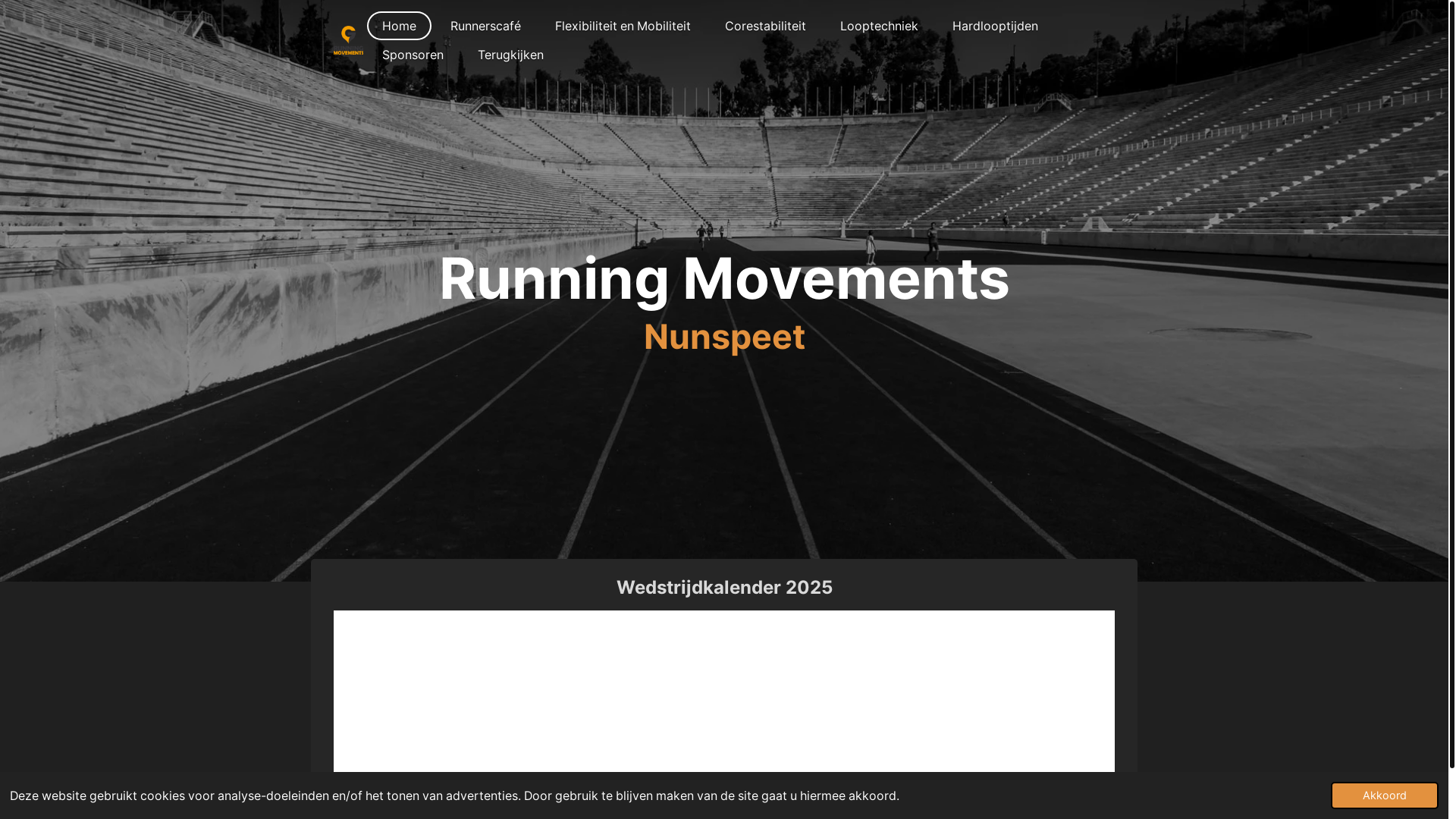 website screenshot of https://competeclubrunning.nl/