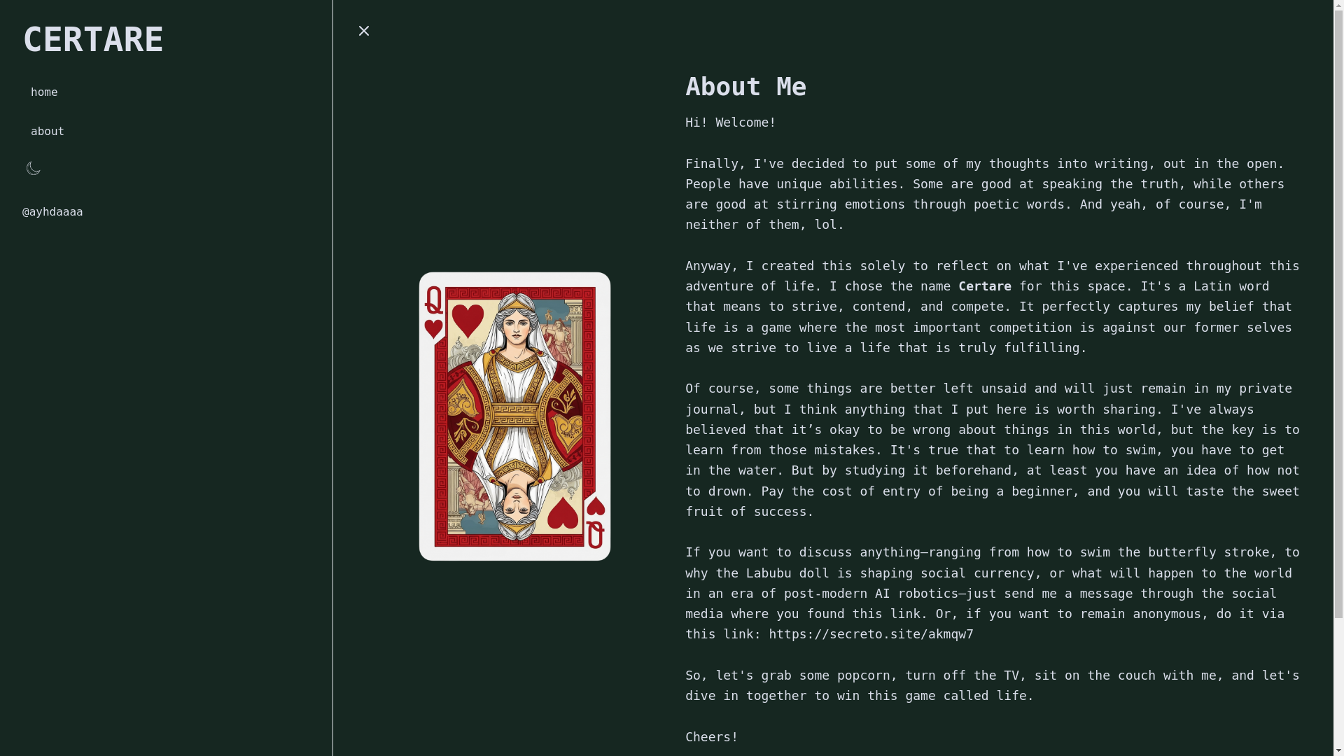 website screenshot of https://certare.me/
