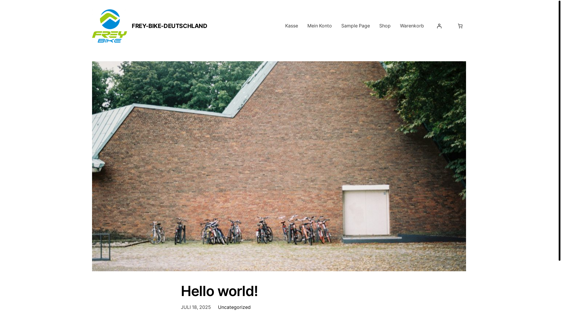website screenshot of https://frey-bike-deutschland.de/