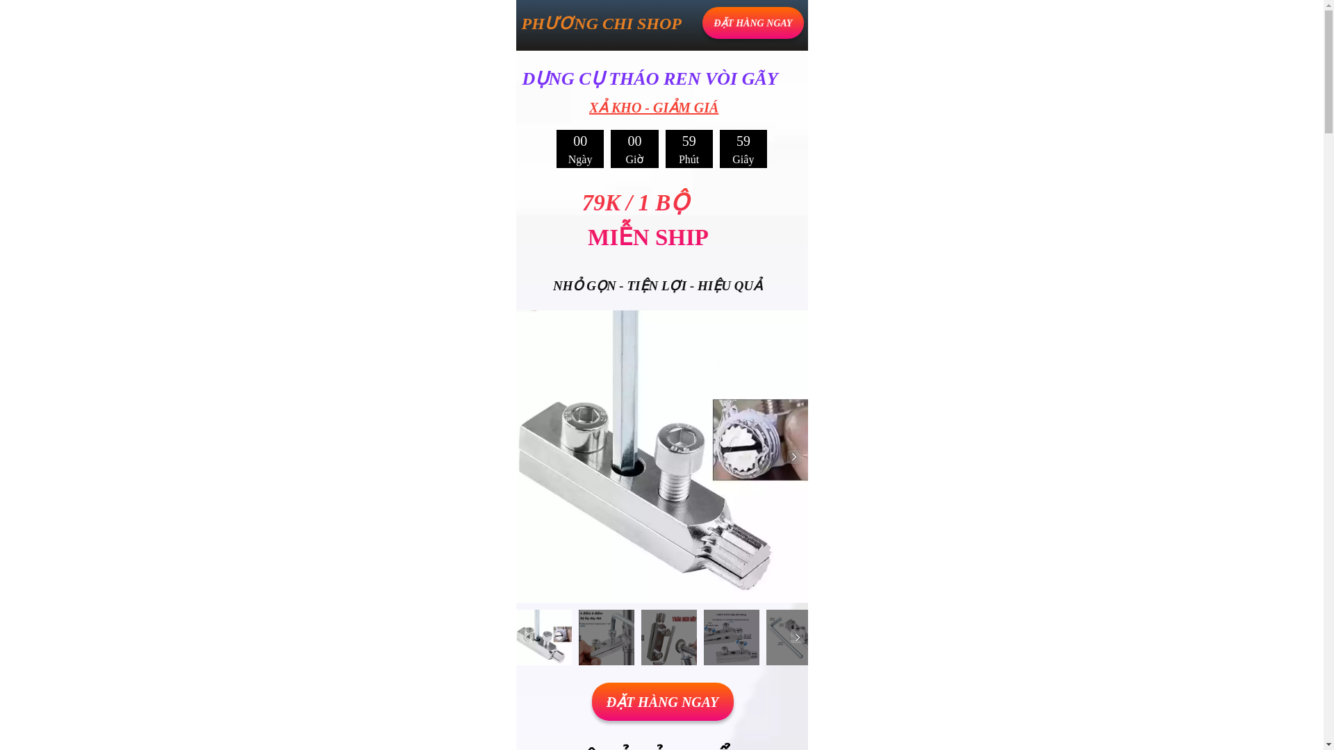 website screenshot of https://giadungphuongchi.com/