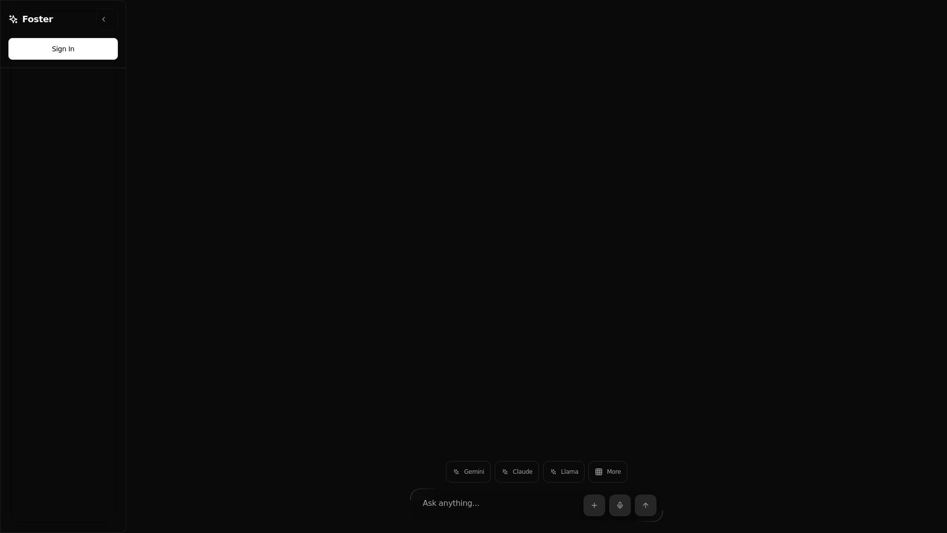 website screenshot of https://foster-ai.pages.dev/