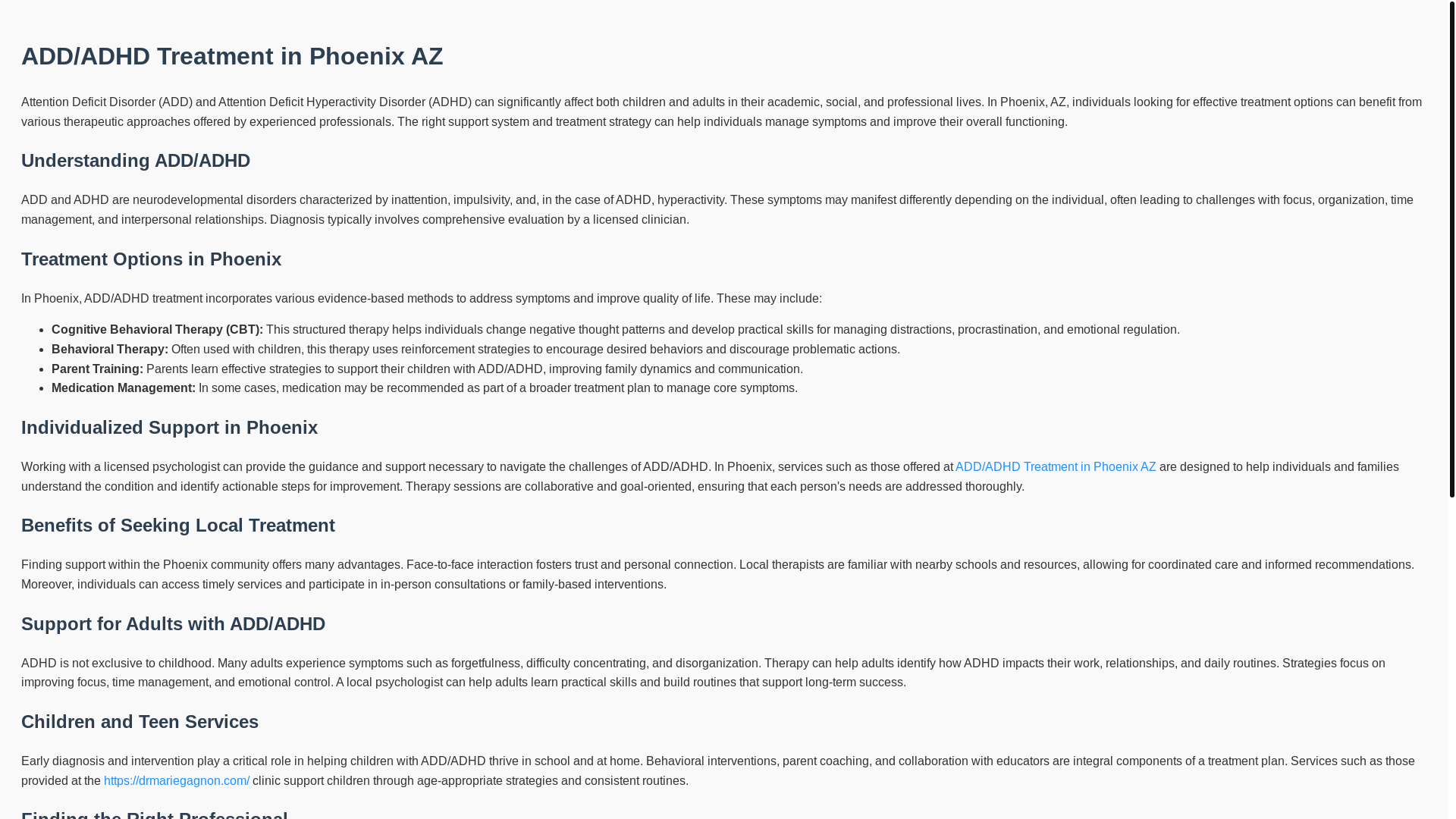 website screenshot of https://adhd-treatment-phoenix.pages.dev/
