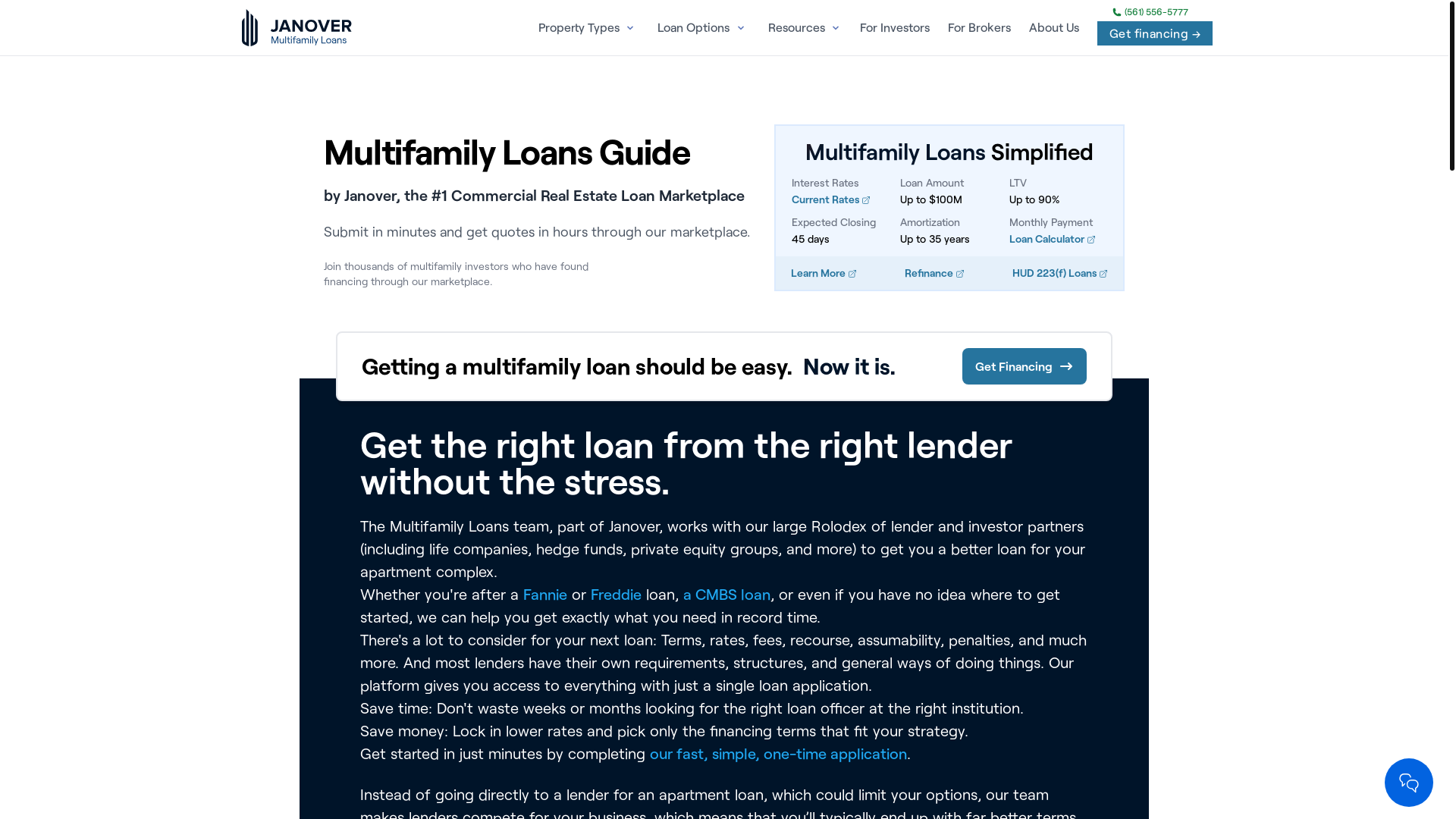 website screenshot of https://www-multifamily-loans.pages.dev/