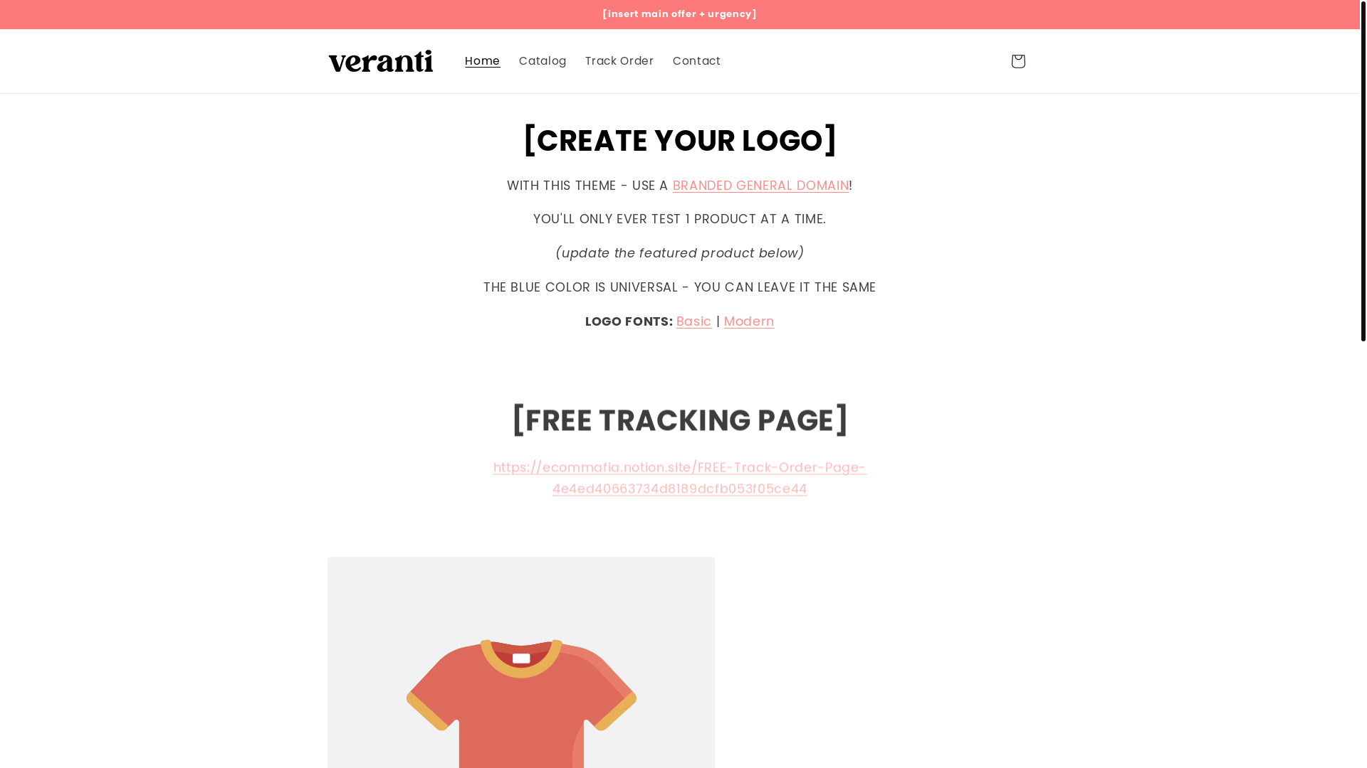 website screenshot of https://verantishop.com/