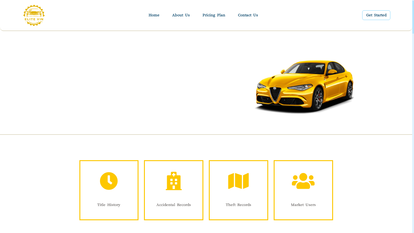 website screenshot of https://elitevinreport.com/