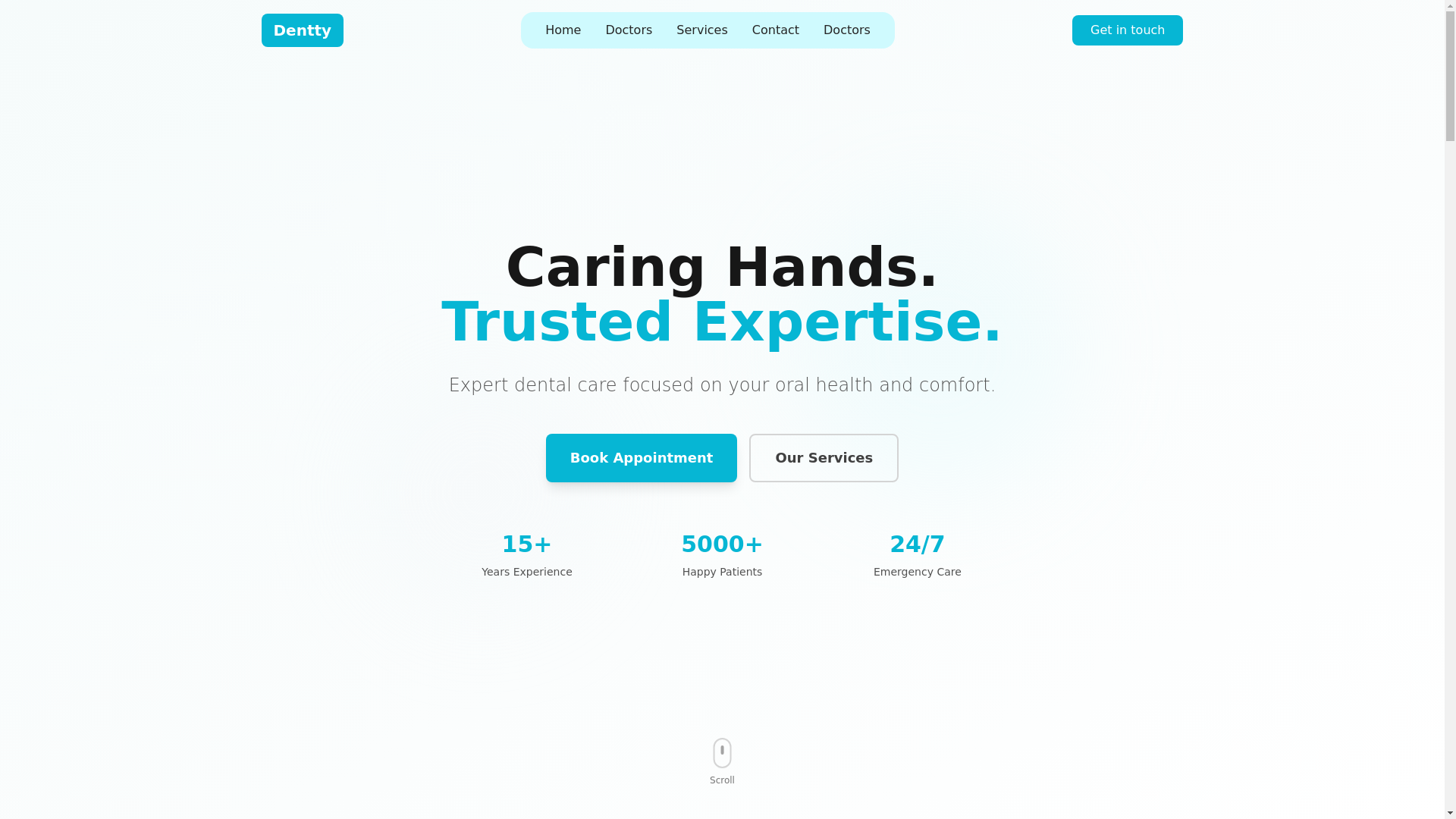 website screenshot of https://clinic-dental.pages.dev/