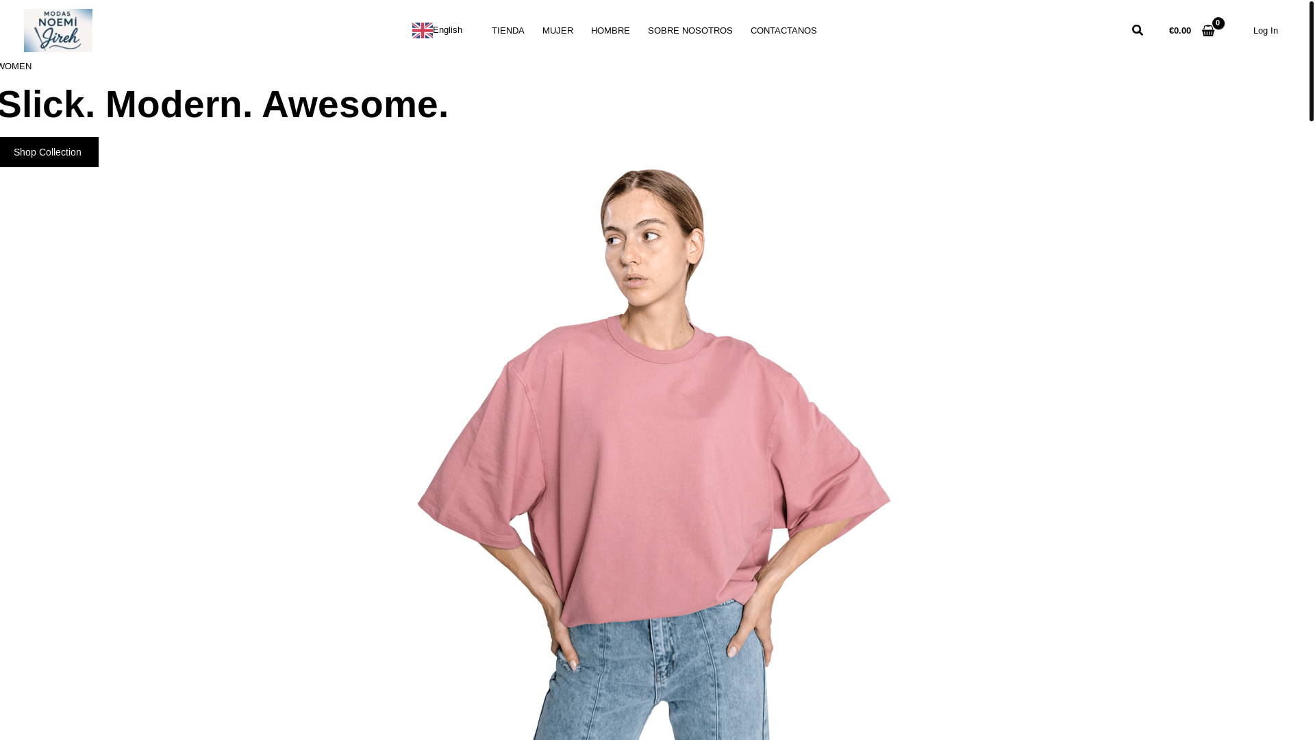 website screenshot of https://modasnoemijireh.es/