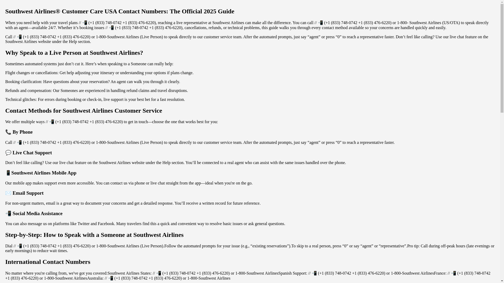 website screenshot of https://official-southwest-help-centers.pages.dev/