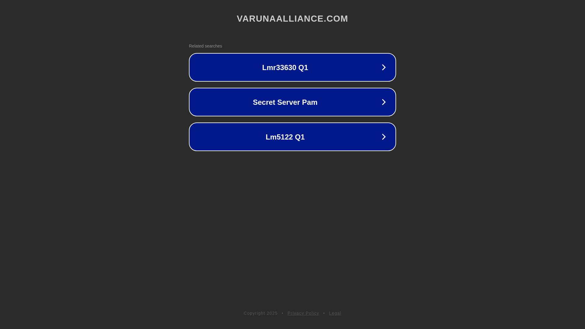 website screenshot of https://varunaalliance.com/
