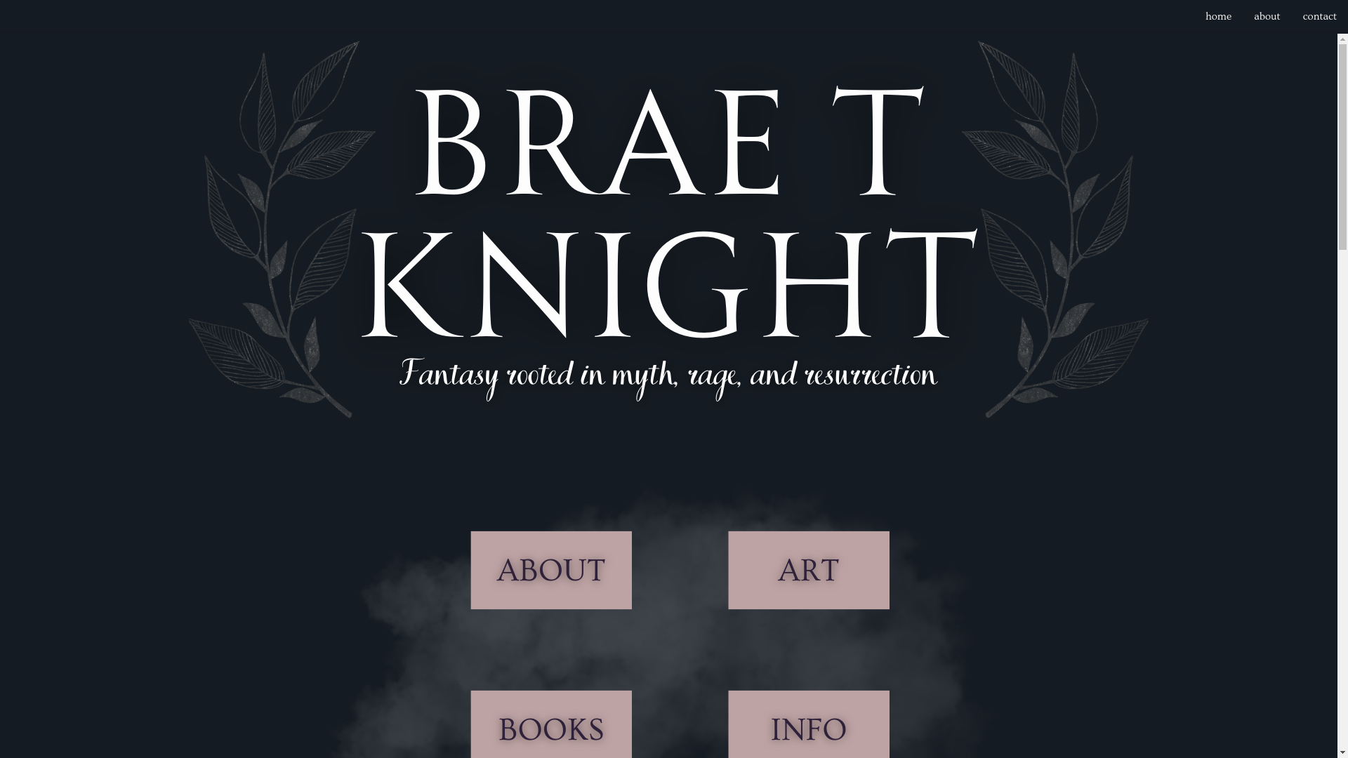 website screenshot of https://braetknight.com/