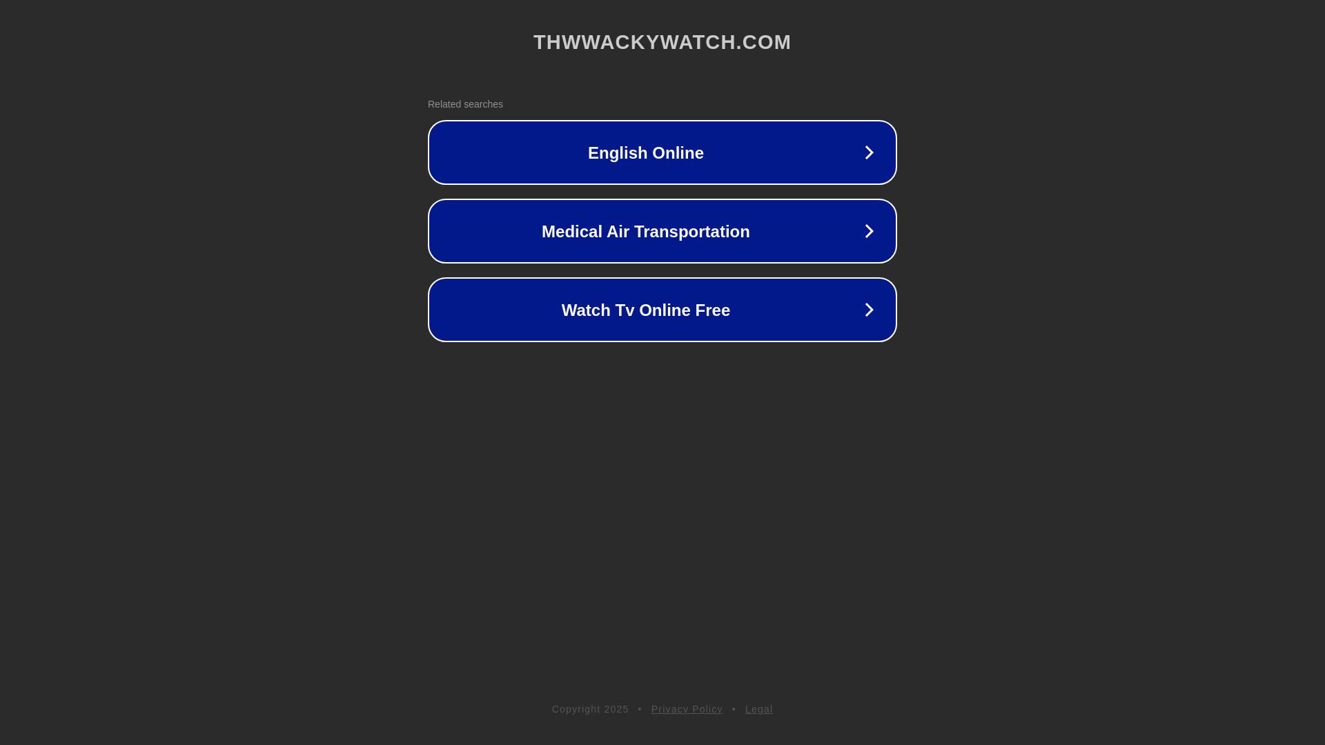 website screenshot of https://thwwackywatch.com/