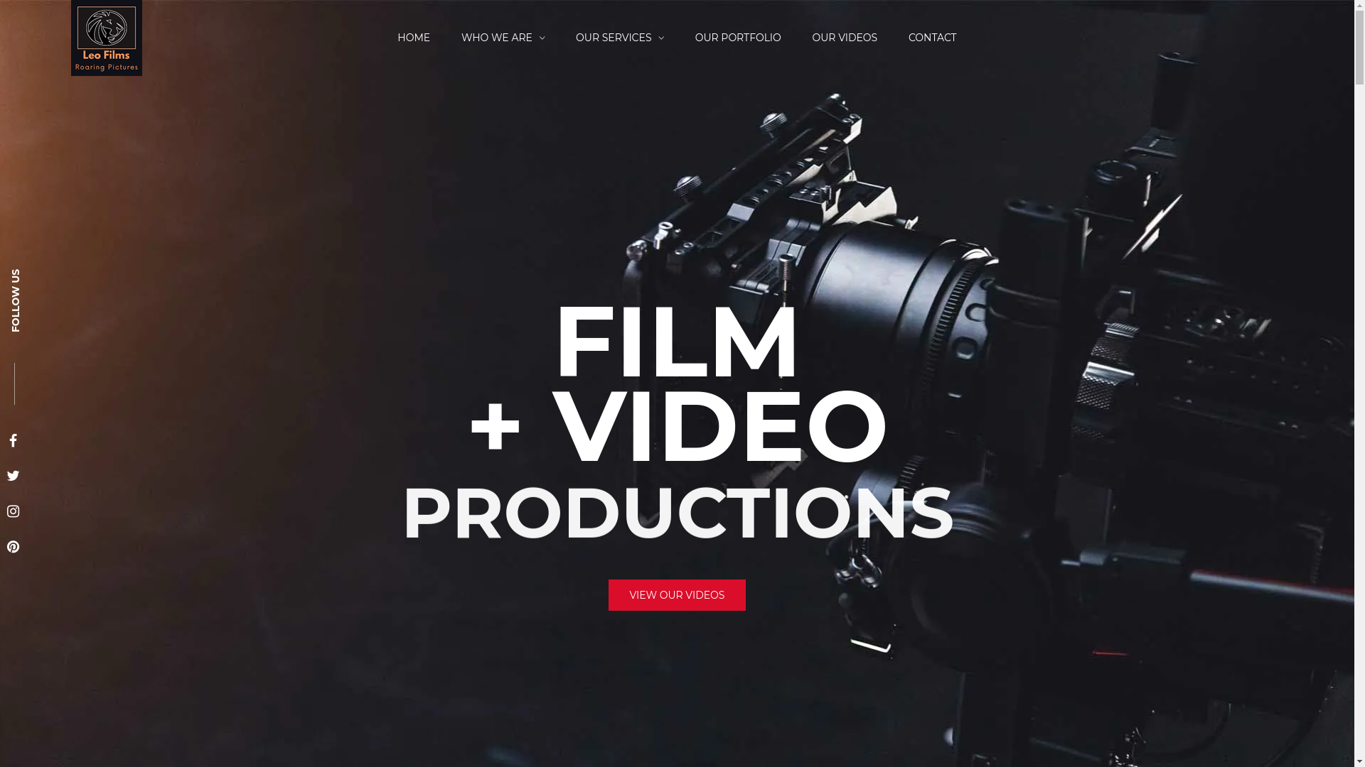 website screenshot of https://leofilmslimited.com/