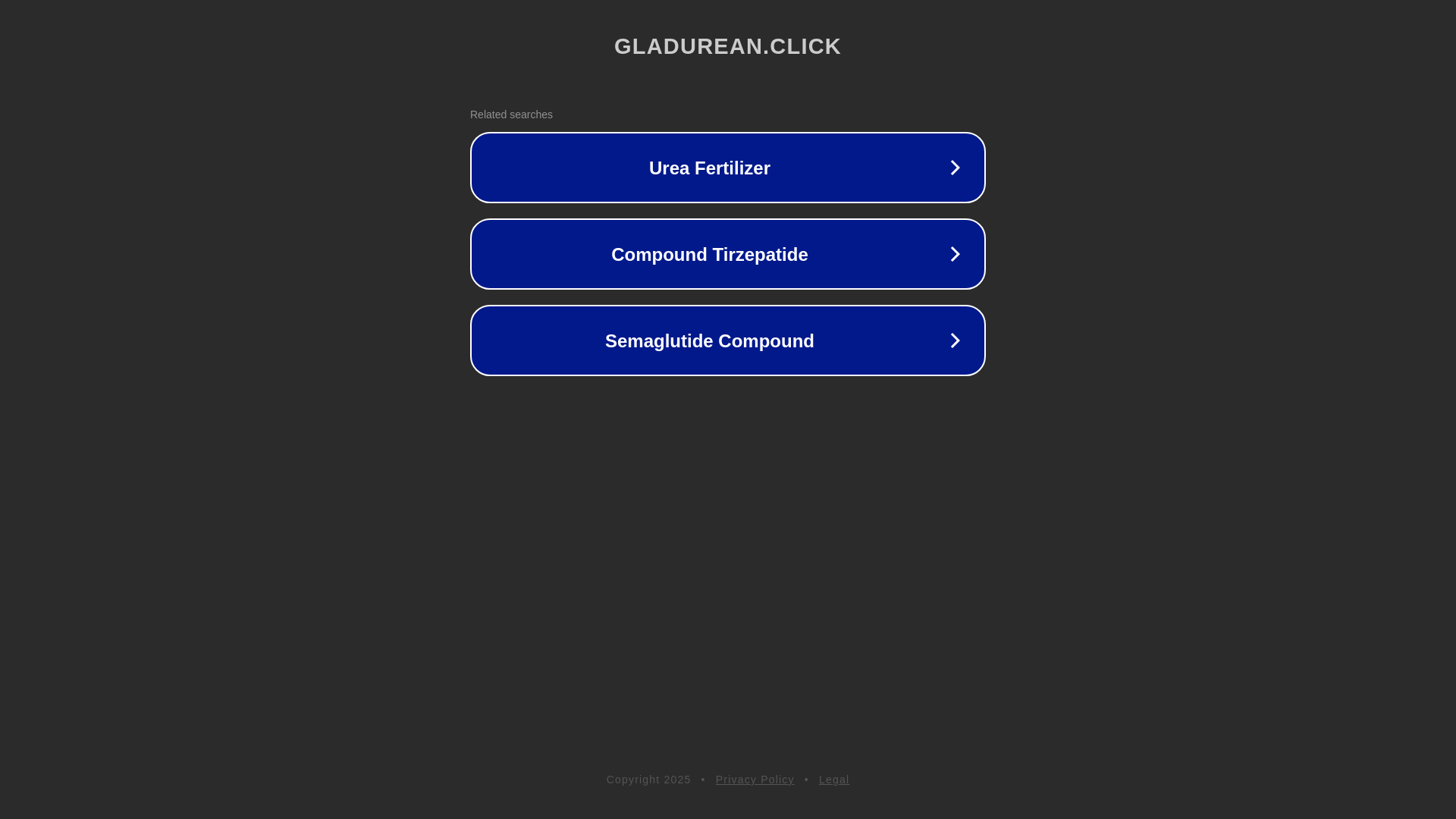 website screenshot of https://gladurean.click/