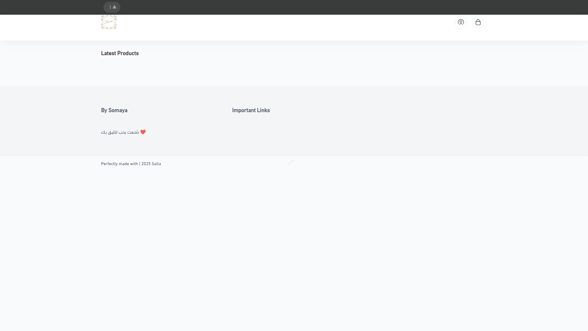 website screenshot of https://bysomayaa.com/