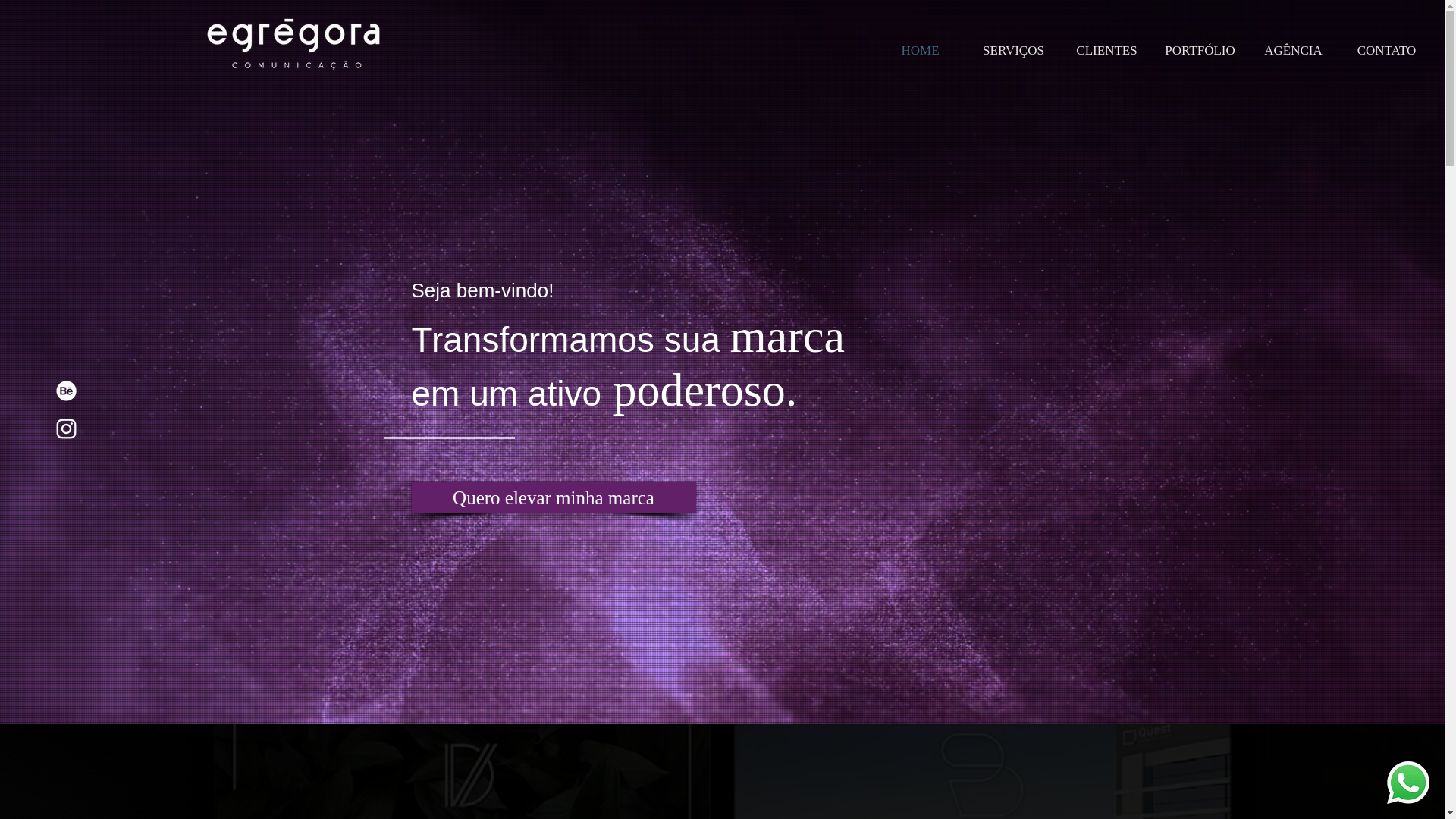 website screenshot of https://egregoracomunica.com.br/