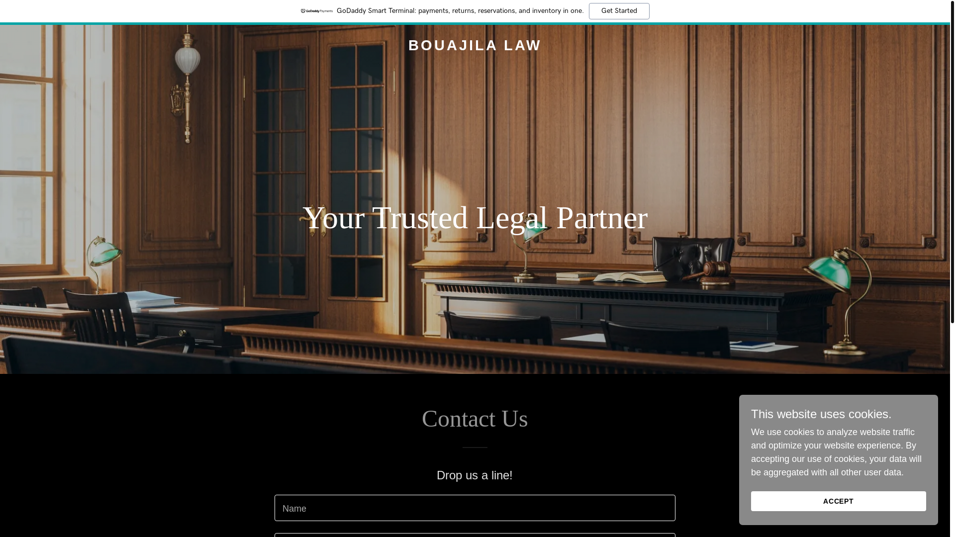 website screenshot of https://bouajilalaw.com/