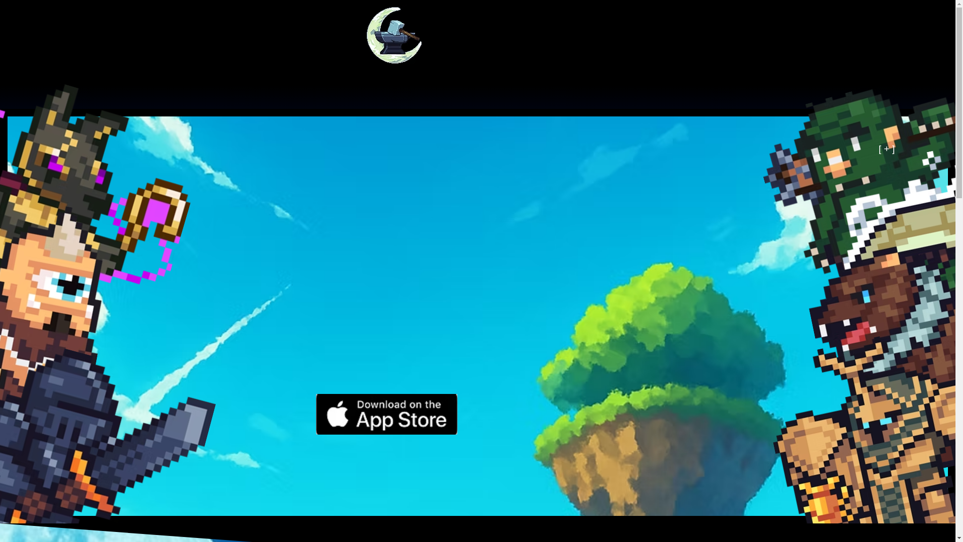 website screenshot of https://moonforge-games.com/