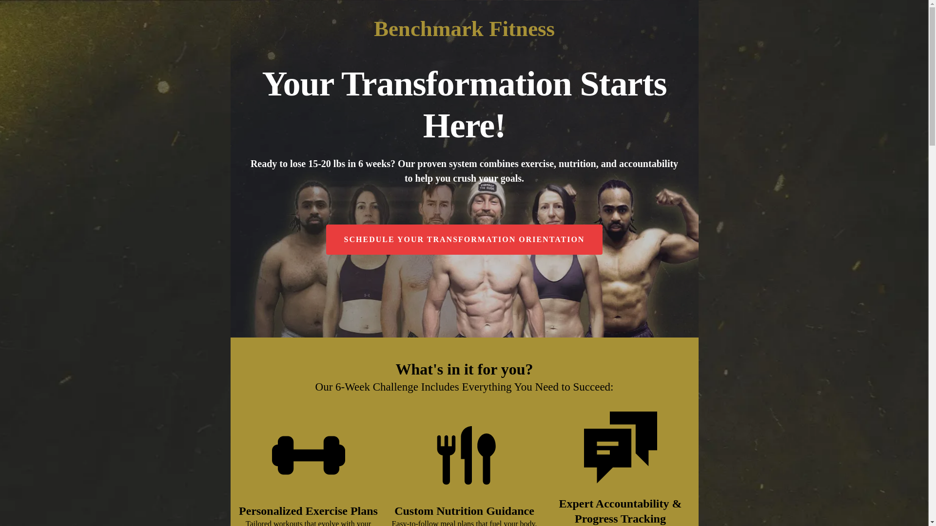 website screenshot of https://benchmarkfitnessmuenster.com/