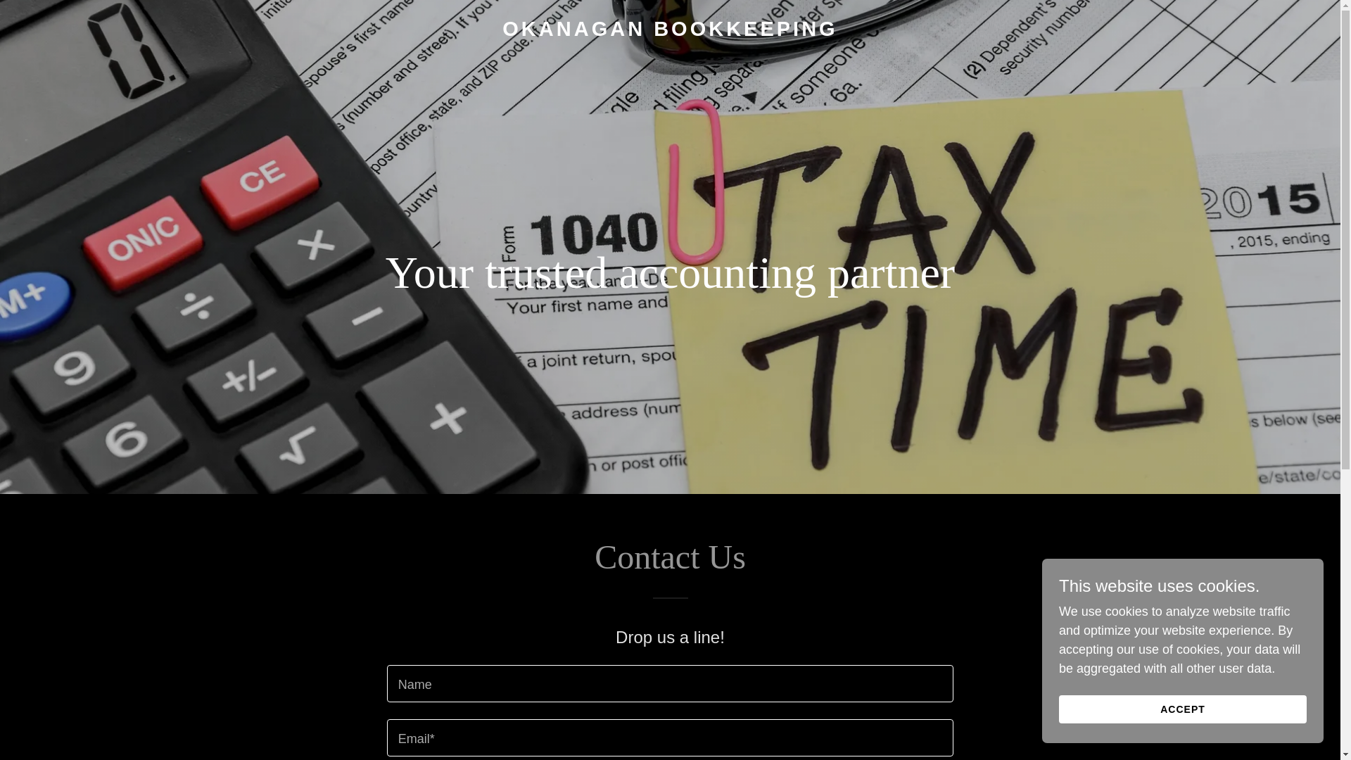website screenshot of https://okbookkeeping.ca/