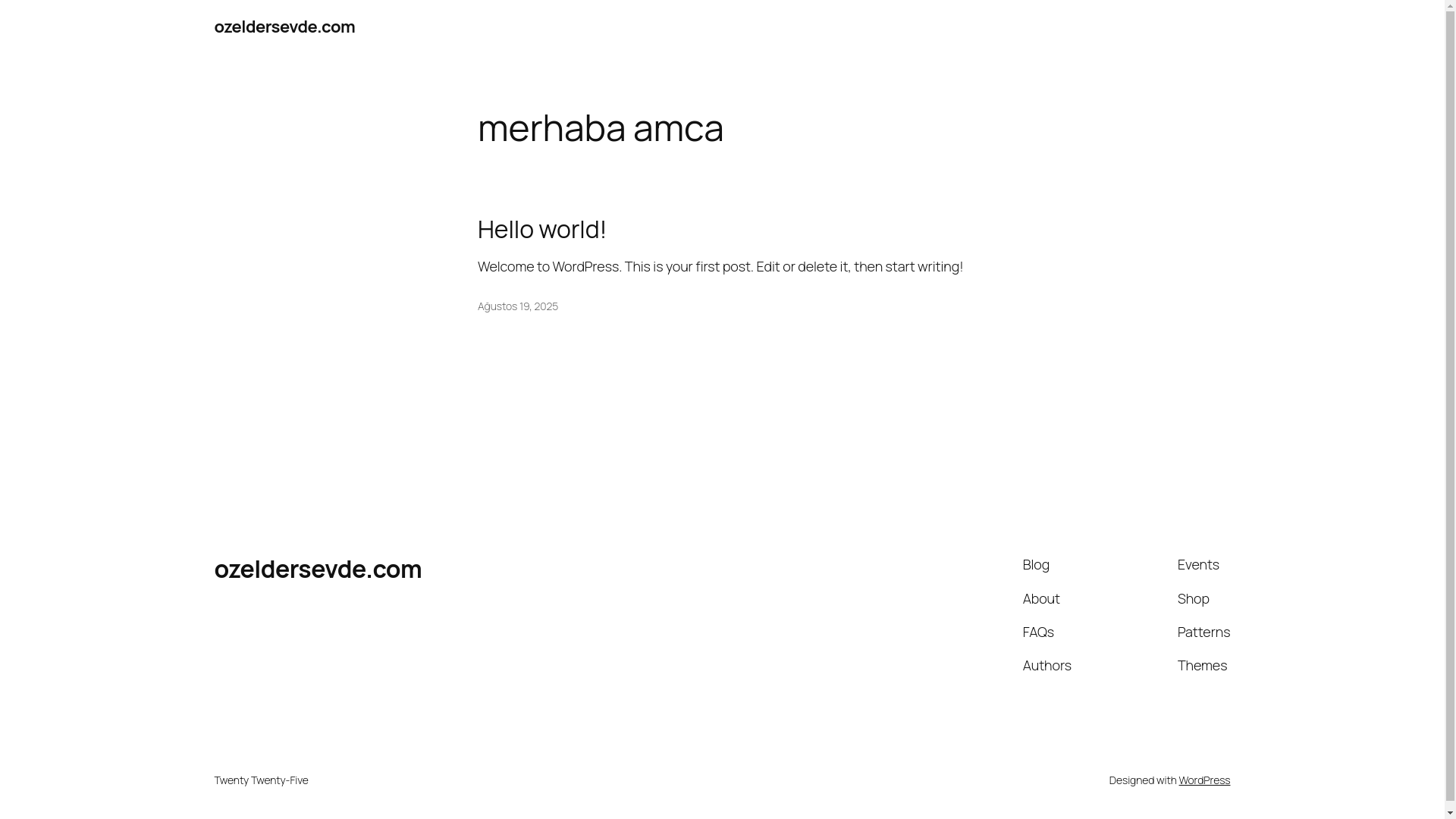 website screenshot of https://ozeldersevde.com/