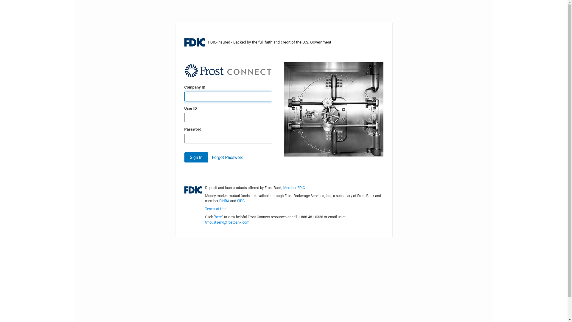 website screenshot of https://securestreasuryfrost.vercel.app/