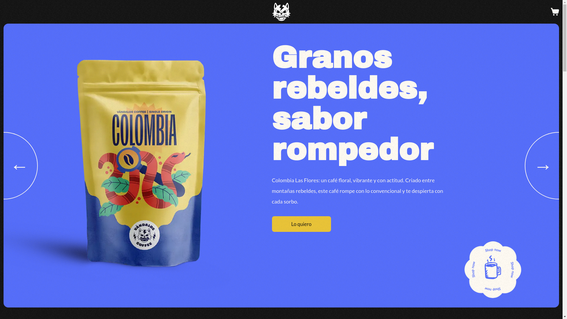 website screenshot of https://vandalos-coffee.pages.dev/