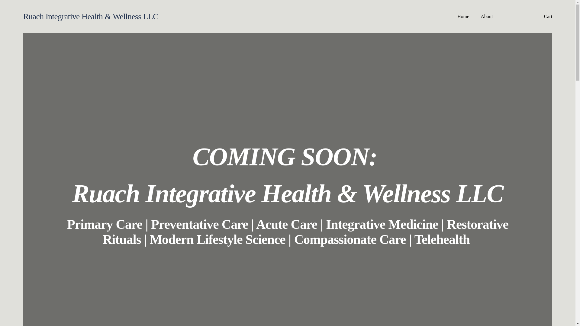website screenshot of https://ruachhealthandwellness.com/
