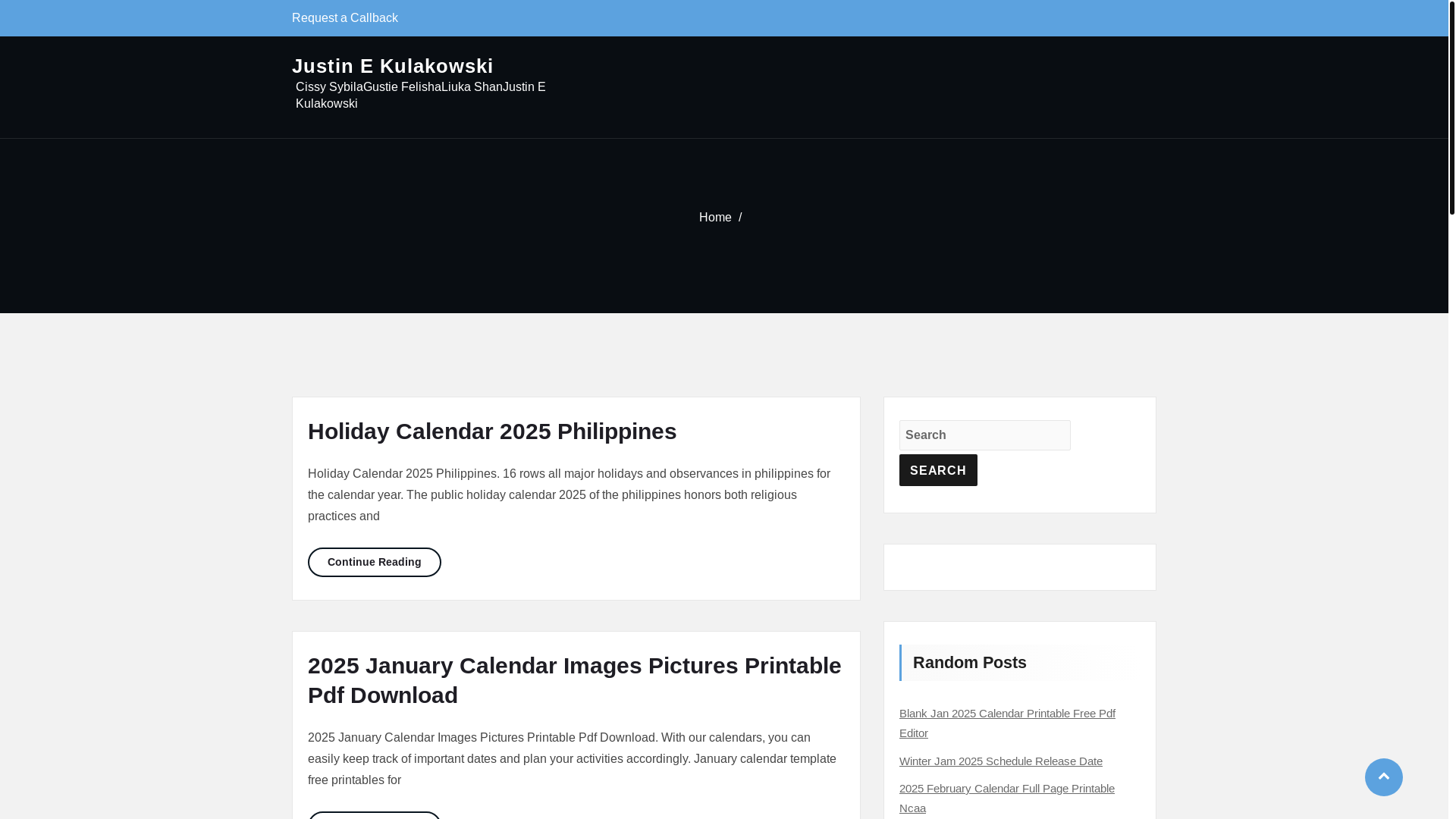 website screenshot of https://justinekulakowski.pages.dev/
