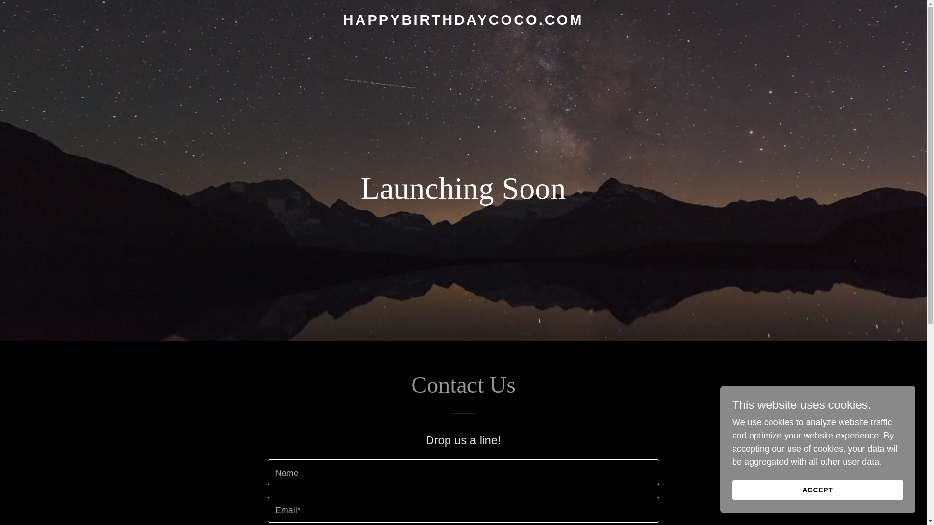 website screenshot of https://happybirthdaycoco.com/