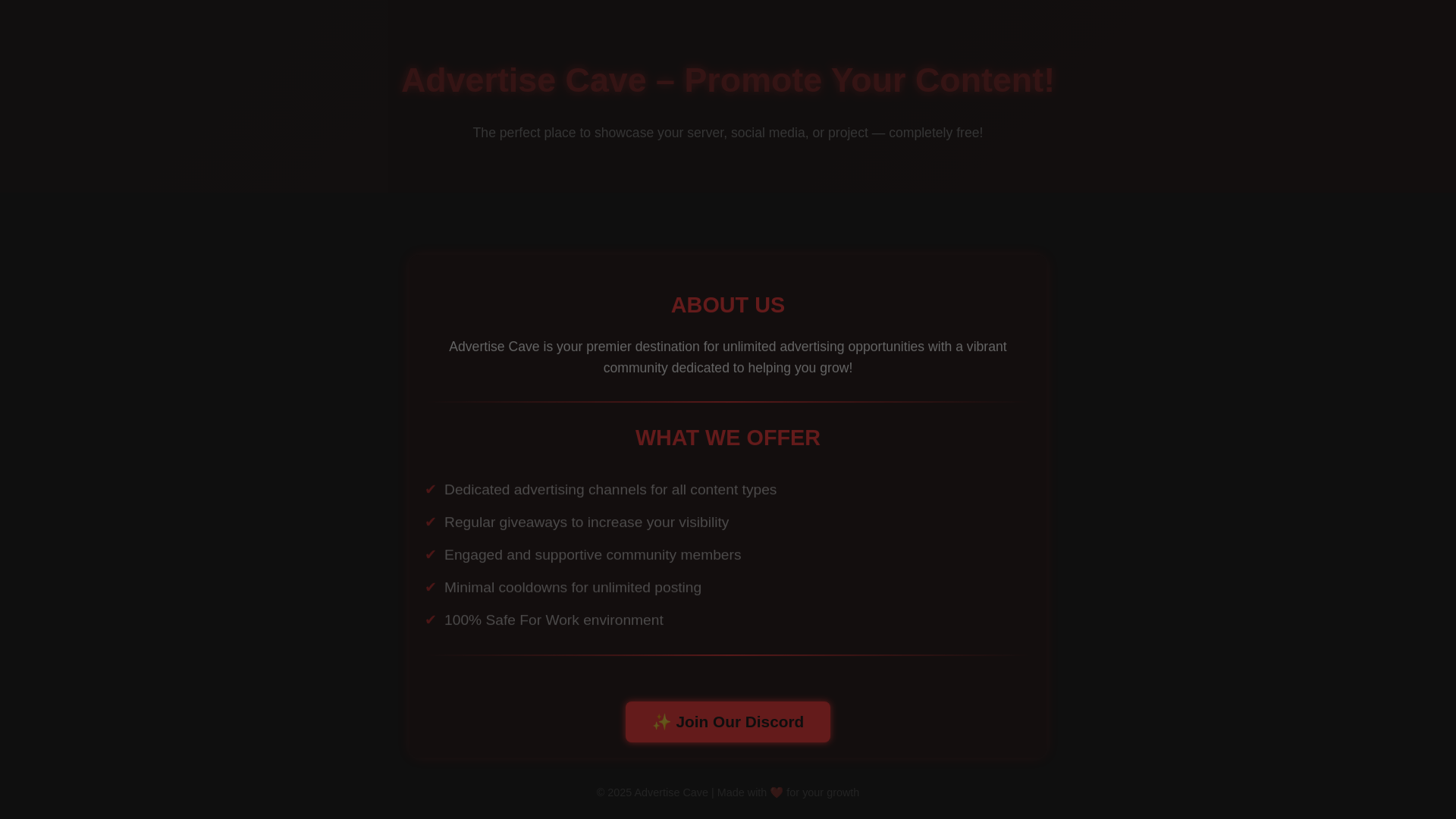 website screenshot of https://adcave.pages.dev/