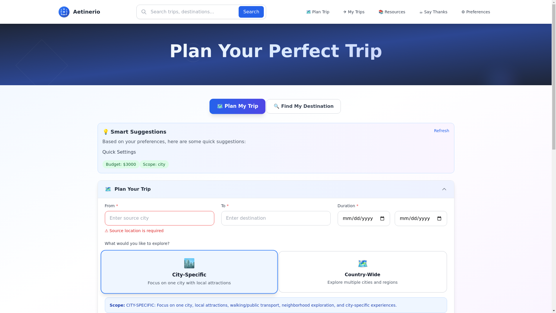 website screenshot of https://aetinerio-frontend.pages.dev/