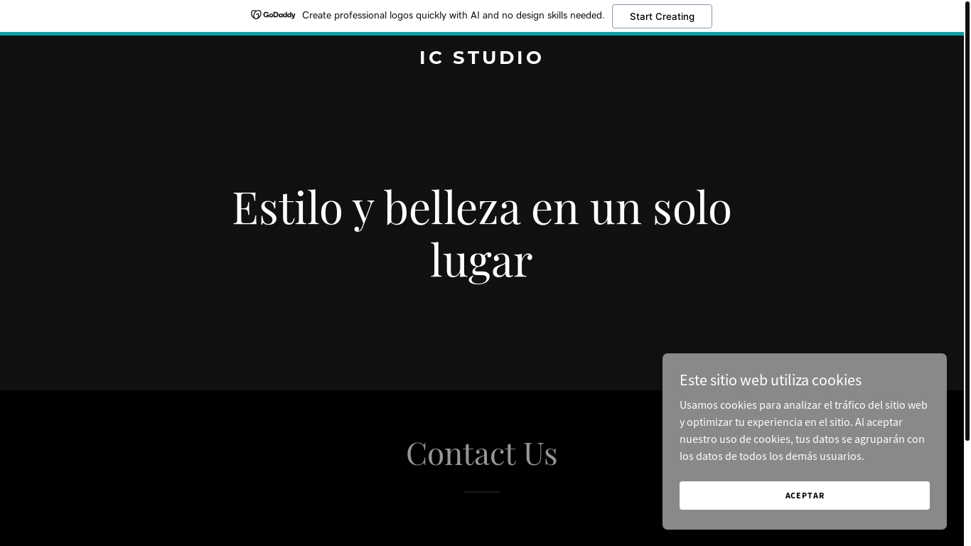 website screenshot of https://icstudio.com.mx/