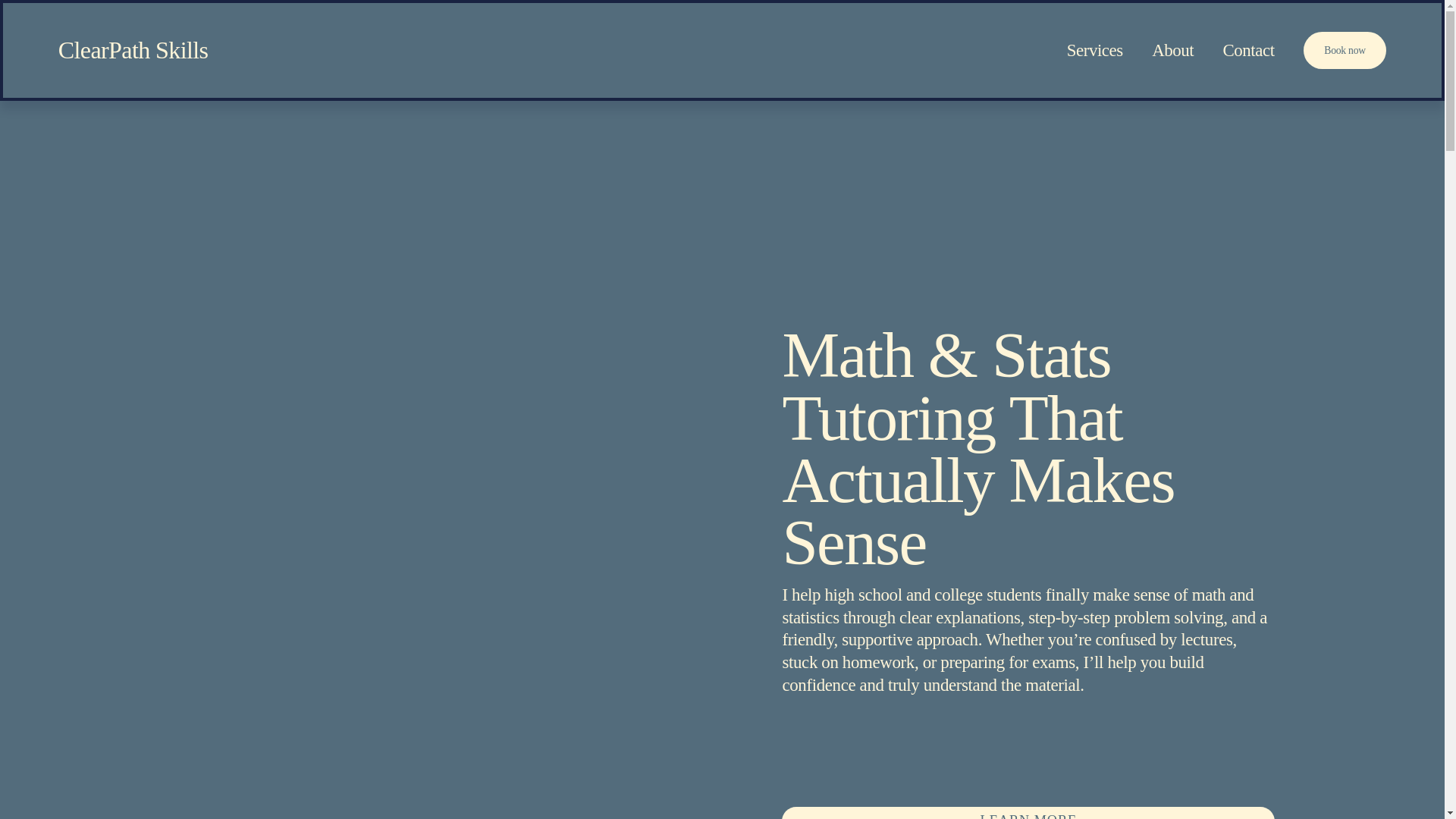 website screenshot of https://clearpathskills.com/