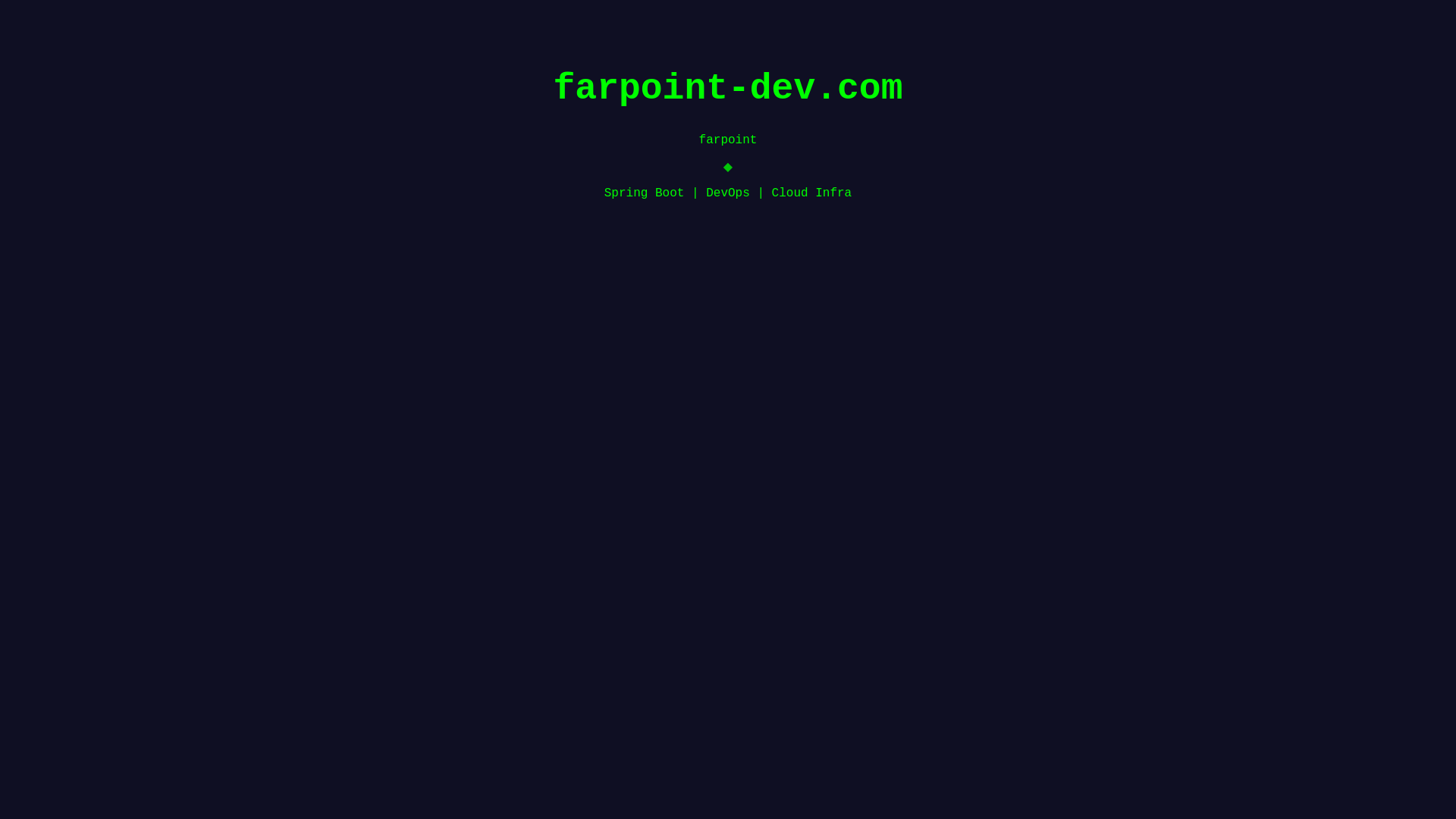 website screenshot of https://farpoint-dev.com/