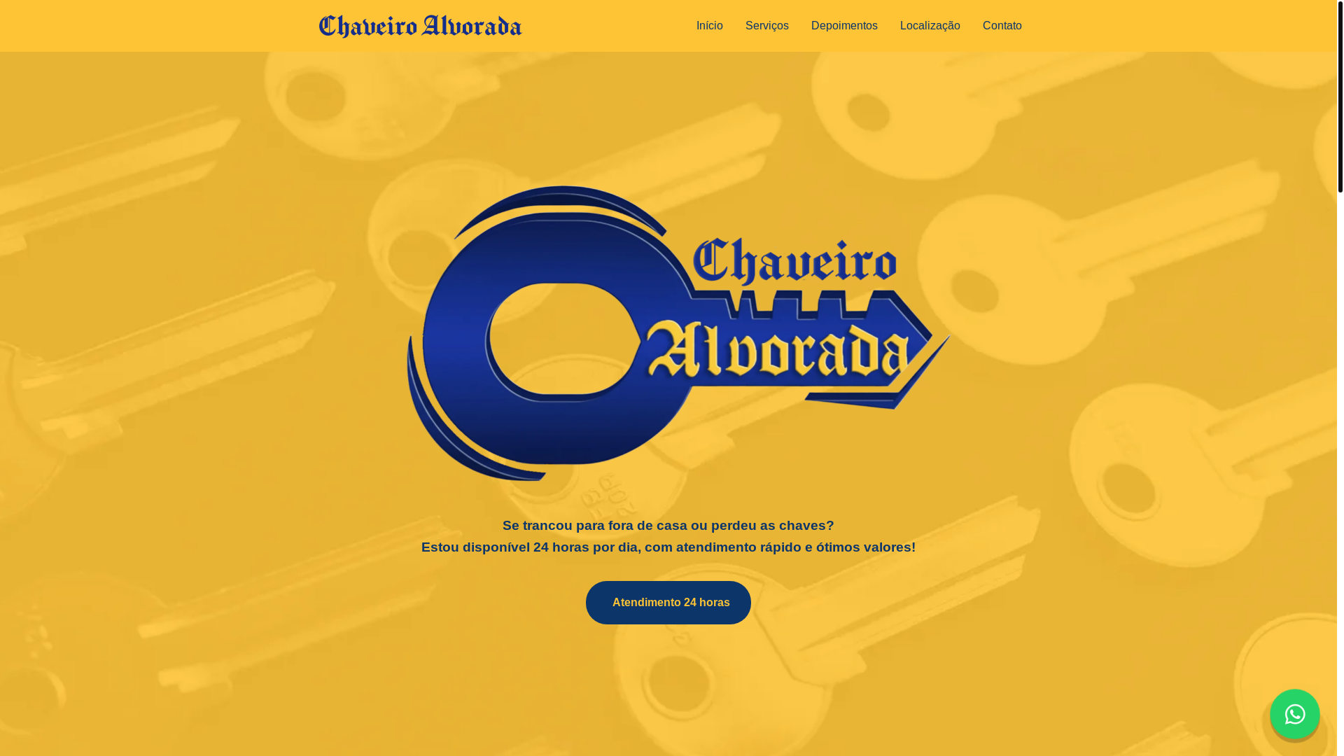 website screenshot of https://chaveiroalvorada24h.com.br/