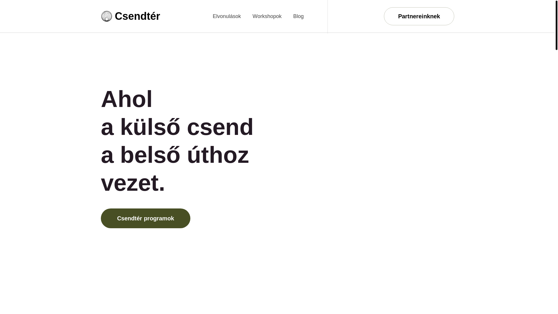 website screenshot of https://csendter.hu/