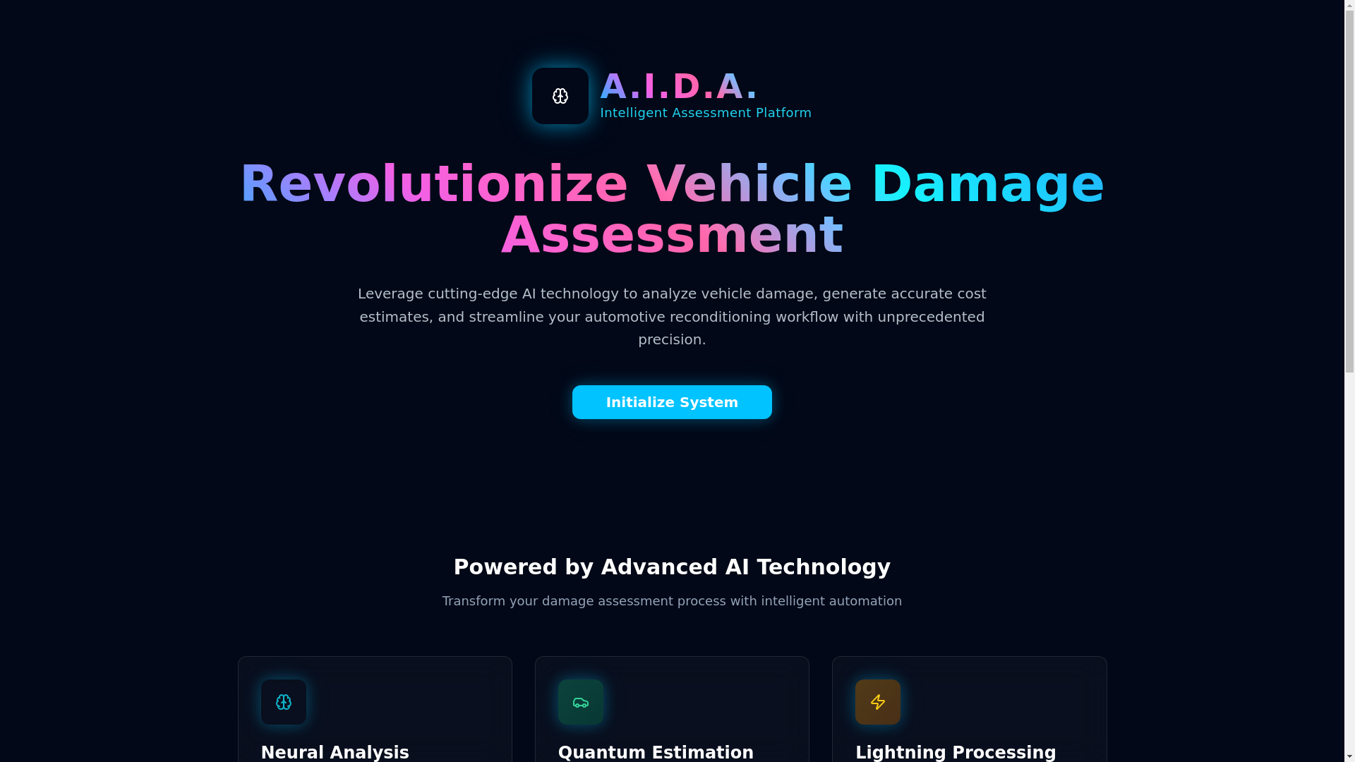website screenshot of https://aida-assessment.com/