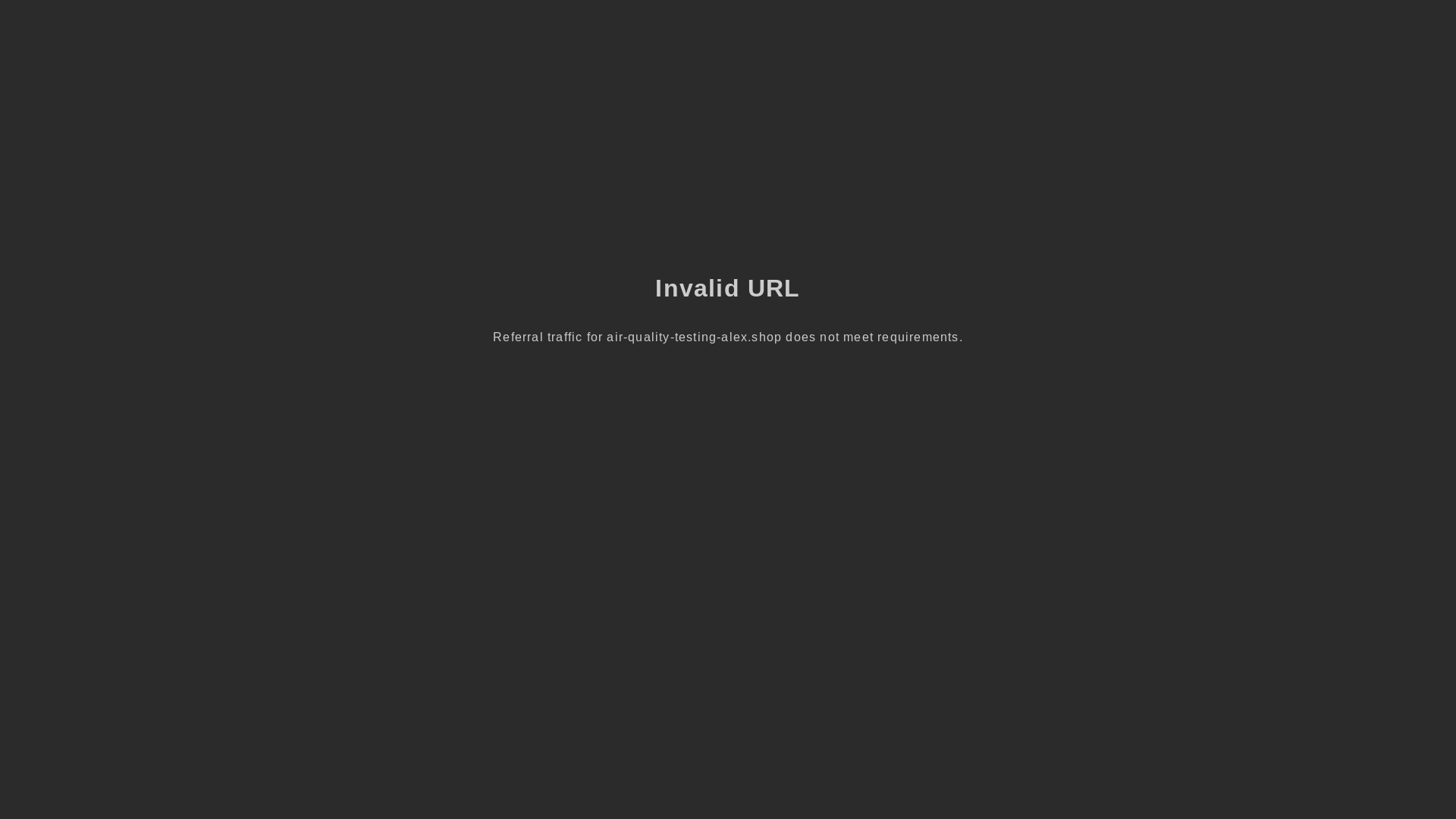 website screenshot of https://air-quality-testing-alex.shop/