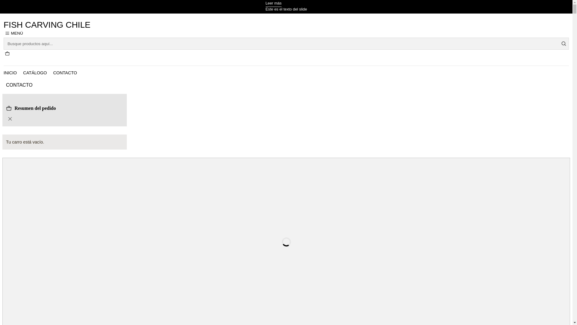 website screenshot of https://fishcarvingchile.com/