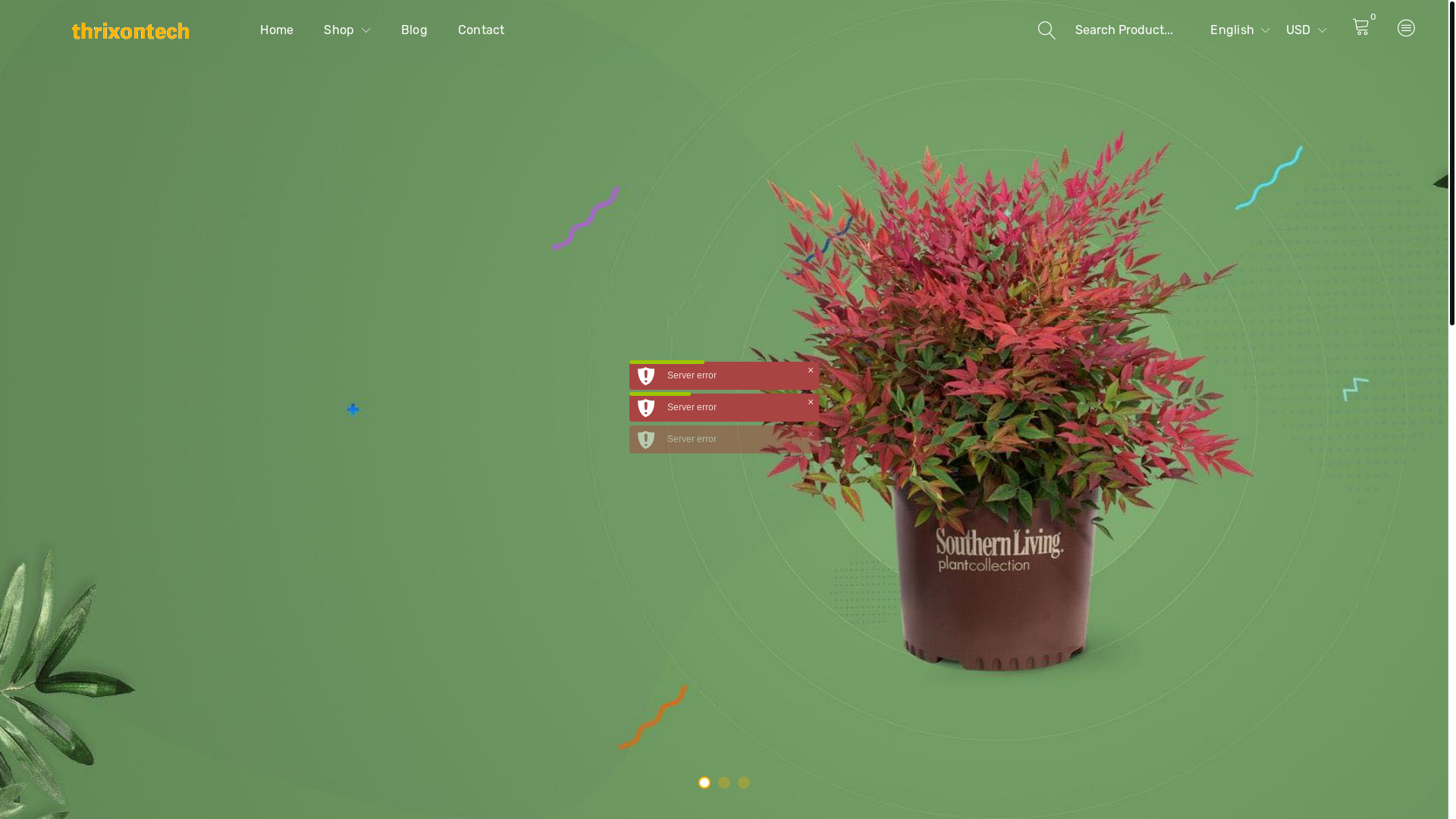 website screenshot of https://thrixontech.pages.dev/